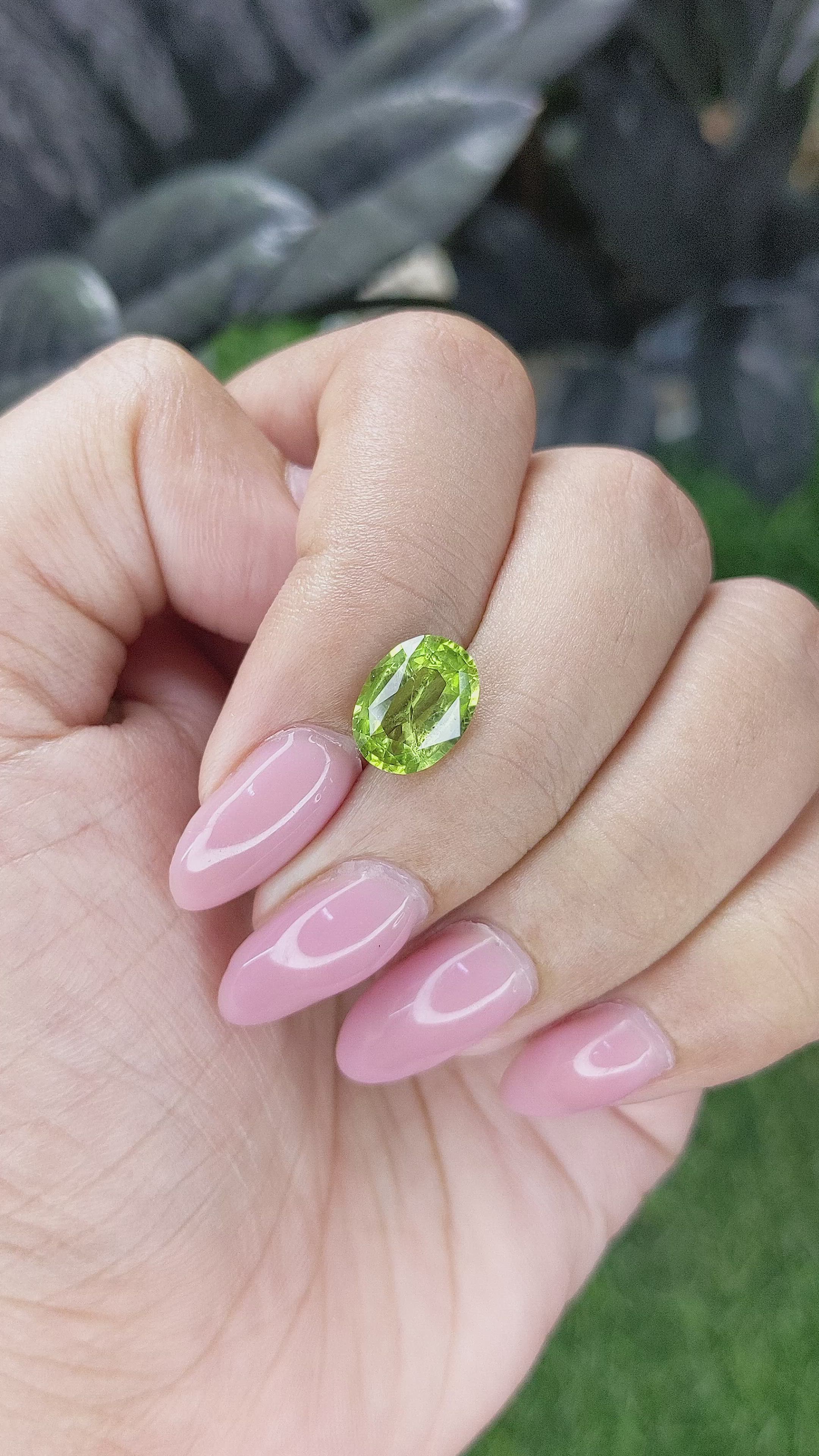 2.42 Ct. Yellowish Green Peridot from Pakistan Size Video