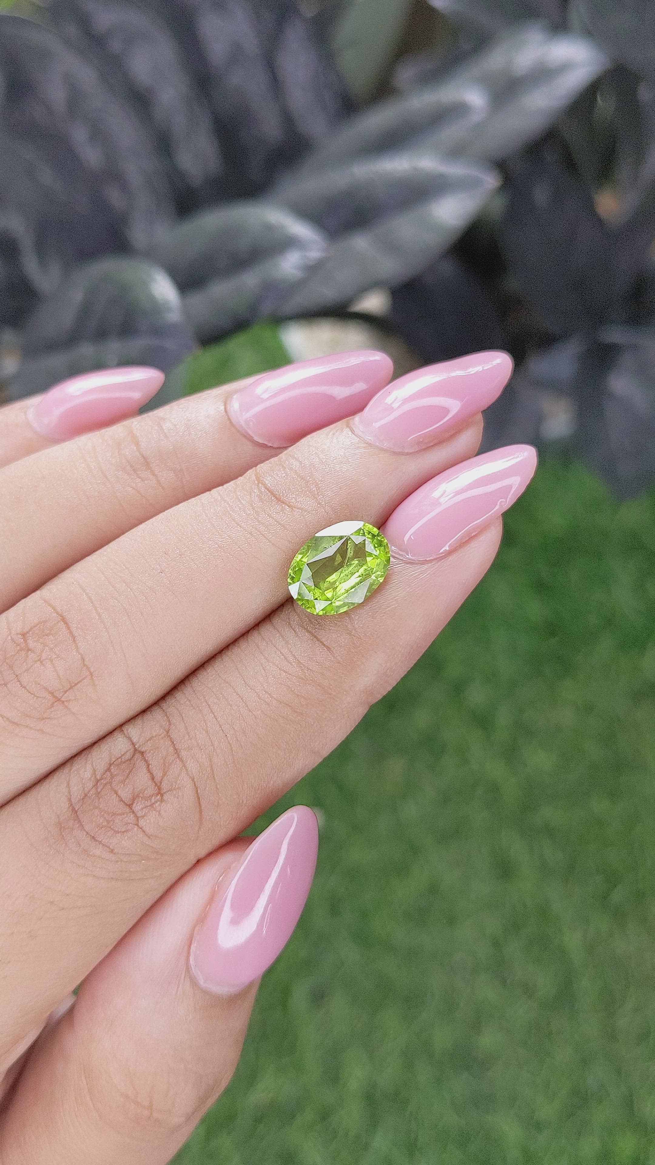 2.42 Ct. Yellowish Green Peridot from Pakistan Size Video