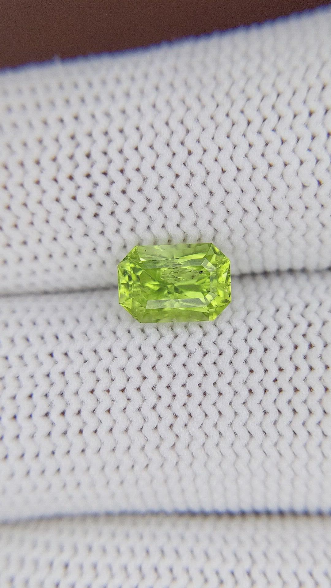 1.56 Ct. Yellowish Green Peridot from Pakistan Size Video