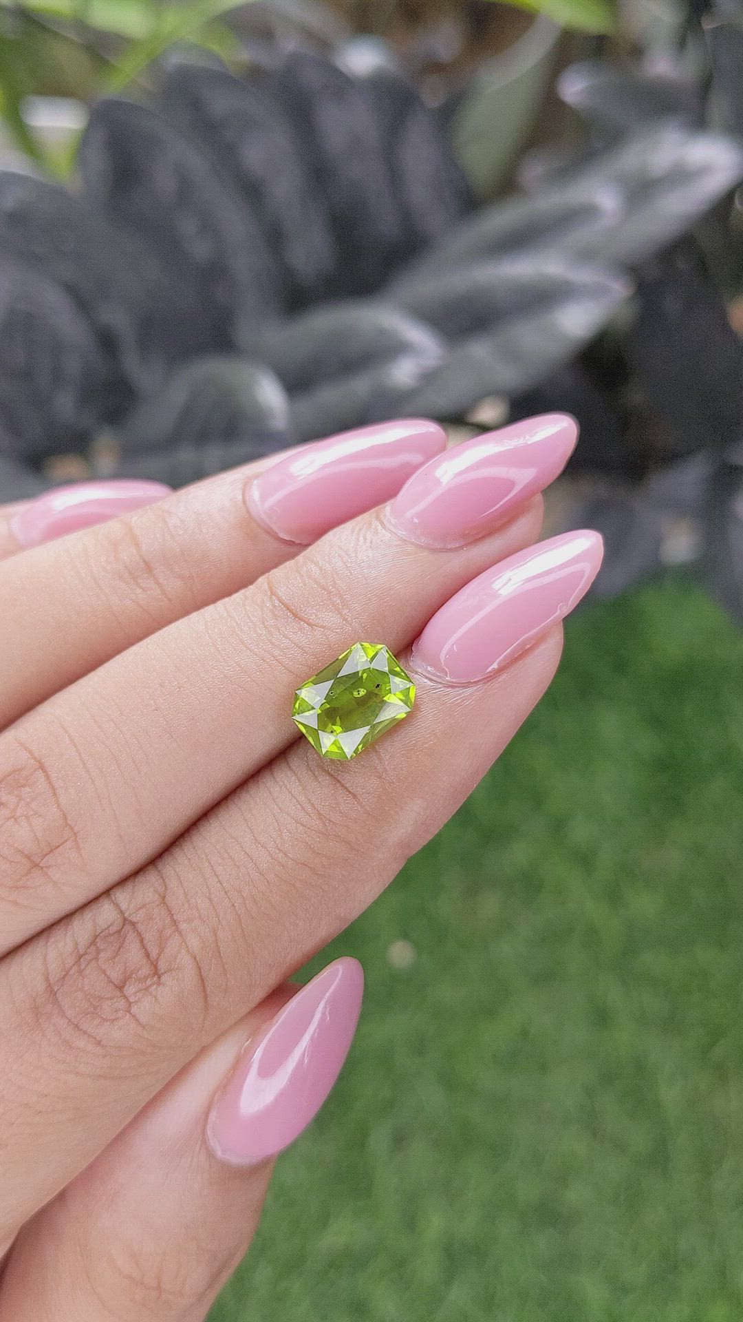 2.46 Ct. Yellowish Green Peridot from Pakistan Size Video