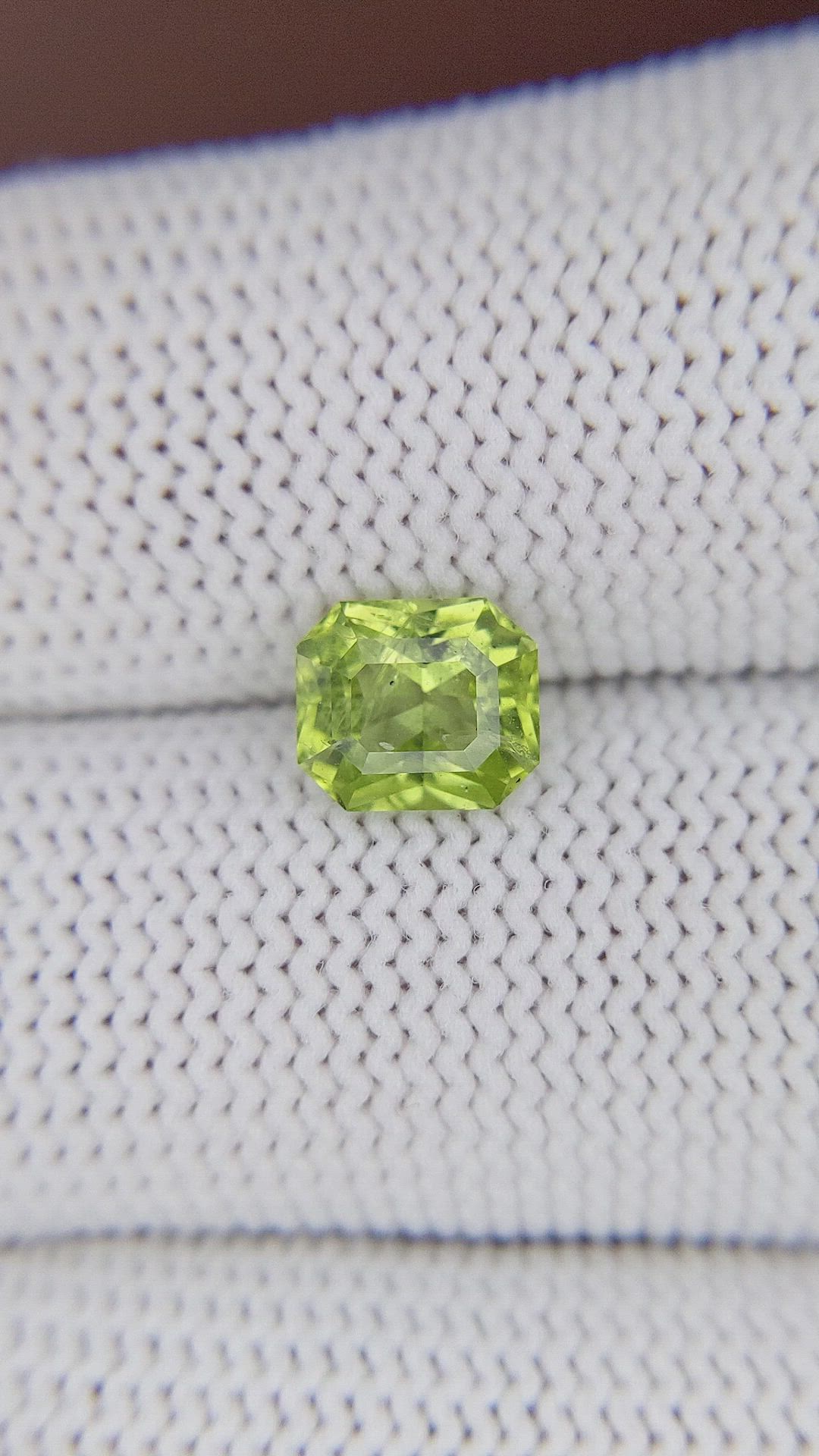 1.48 Ct. Yellowish Green Peridot from Pakistan Size Video