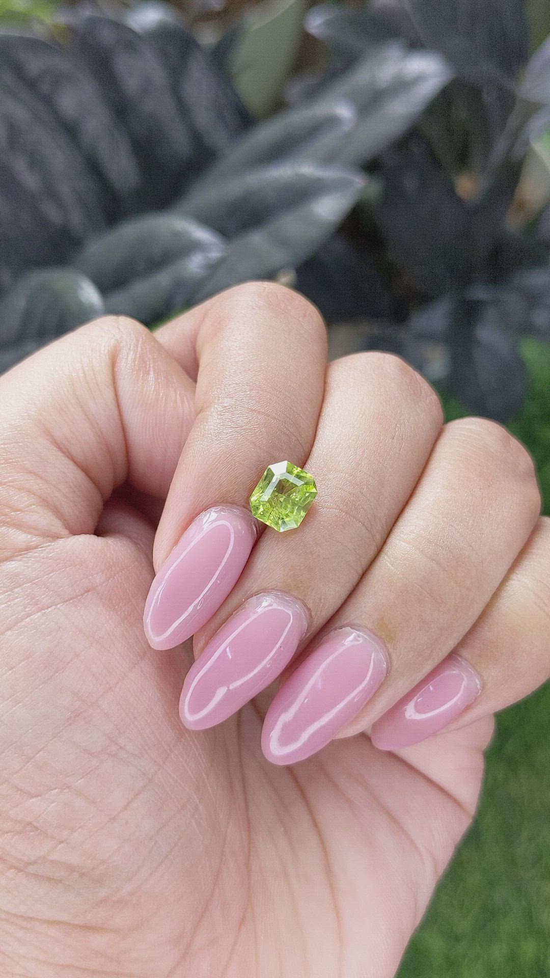 1.48 Ct. Yellowish Green Peridot from Pakistan Size Video