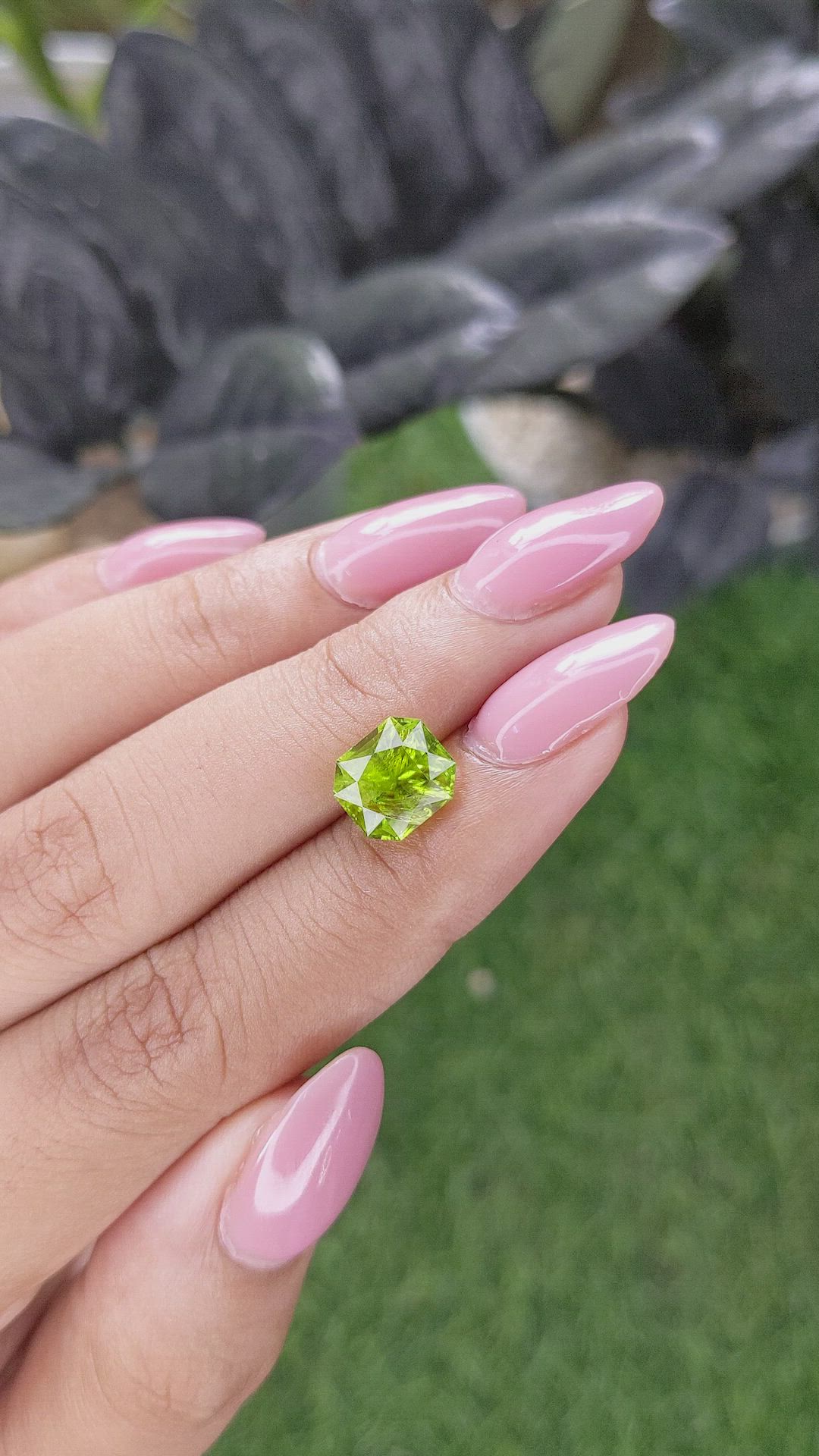 3.21 Ct. Yellowish Green Peridot from Pakistan Size Video