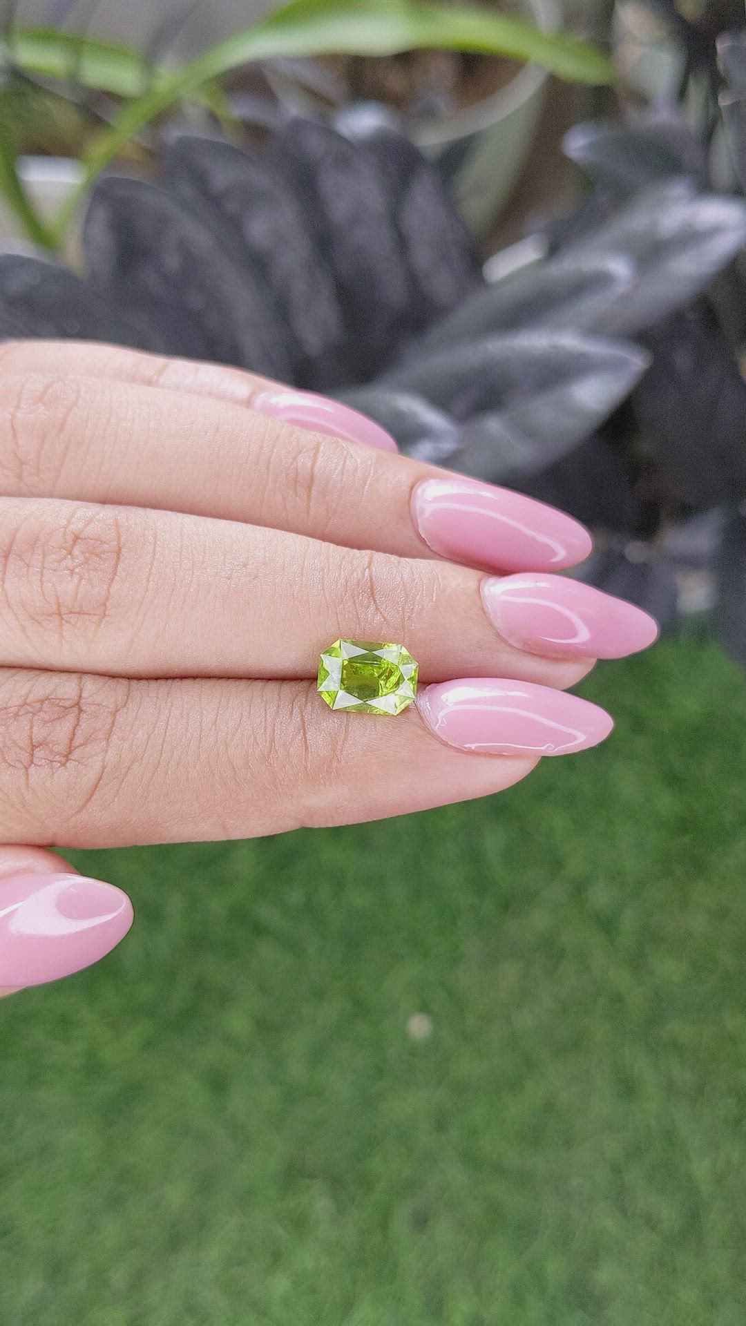 1.90 Ct. Yellowish Green Peridot from Pakistan Size Video