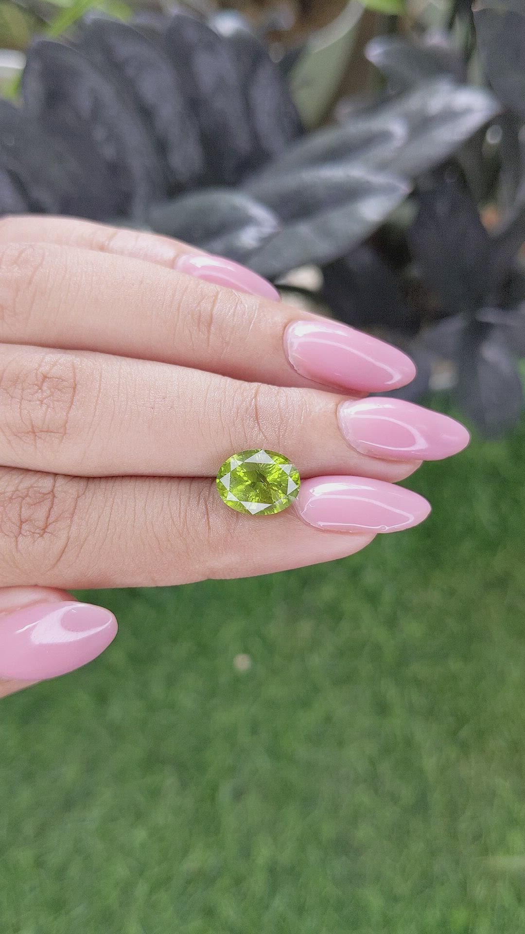 3.07 Ct. Yellowish Green Peridot from Pakistan Size Video