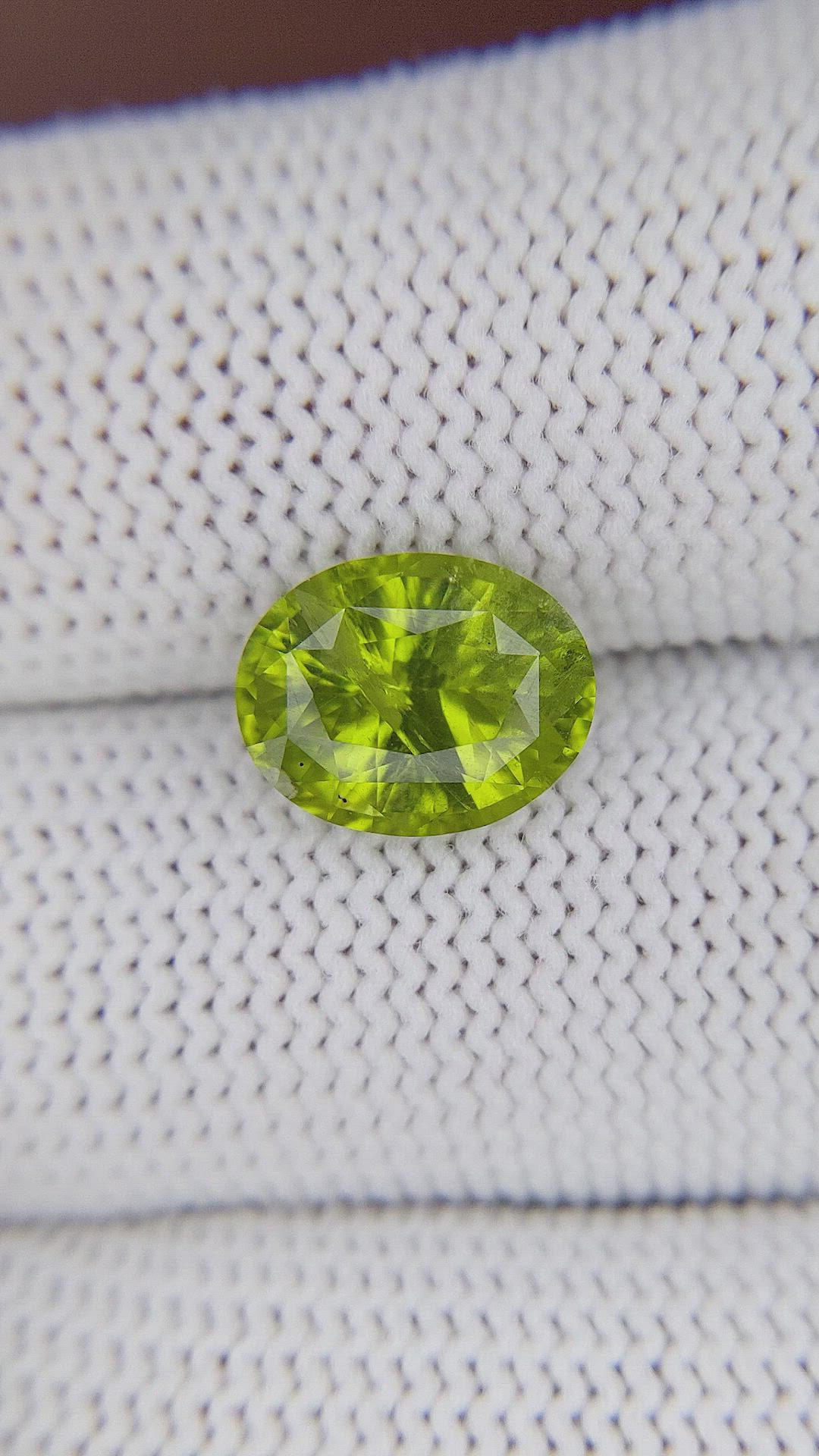 3.07 Ct. Yellowish Green Peridot from Pakistan Size Video