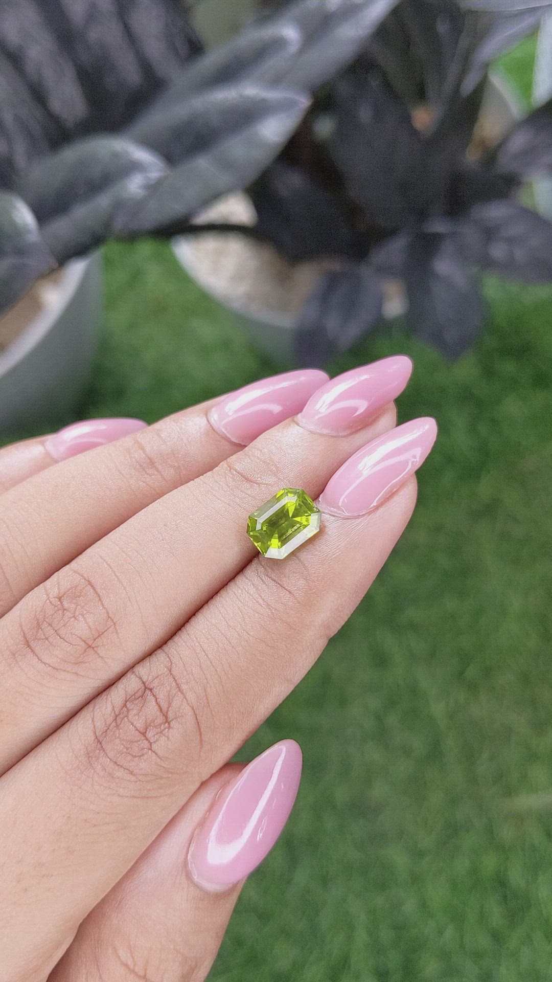 2.36 Ct. Yellowish Green Peridot from Pakistan Size Video