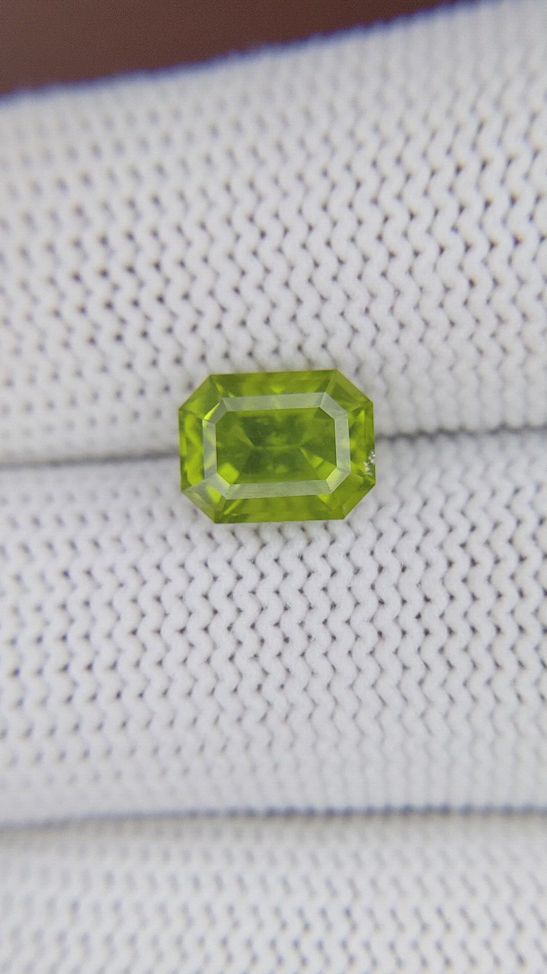2.36 Ct. Yellowish Green Peridot from Pakistan Size Video