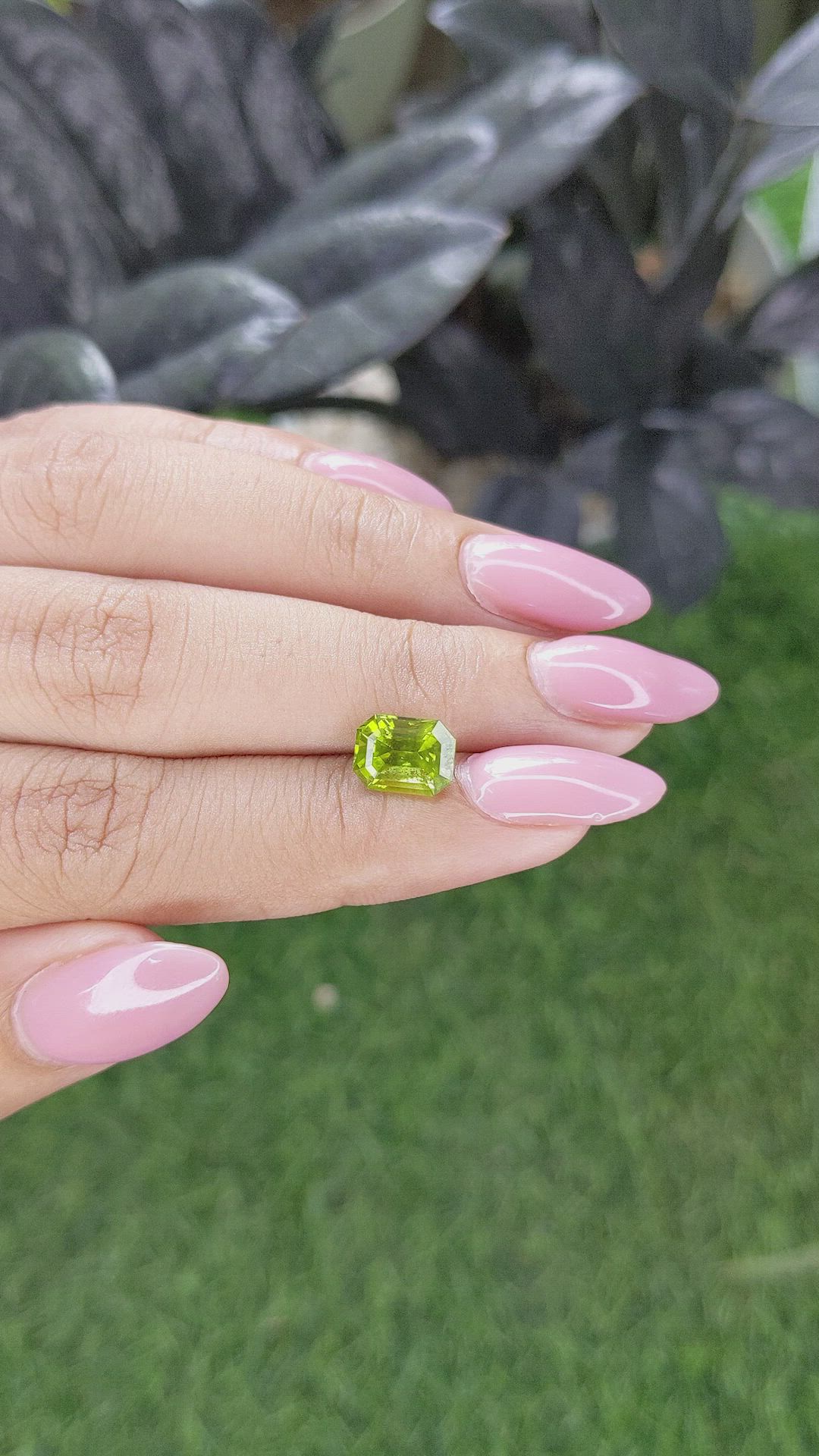 2.36 Ct. Yellowish Green Peridot from Pakistan Size Video