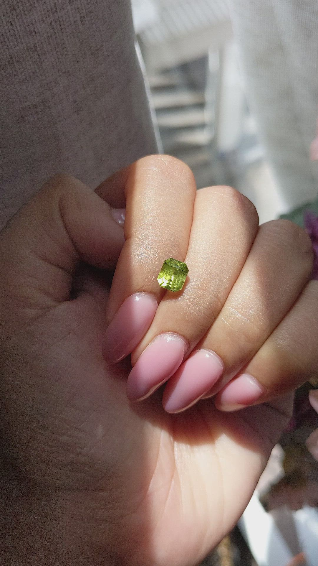 1.62 Ct. Yellowish Green Peridot from Pakistan Size Video