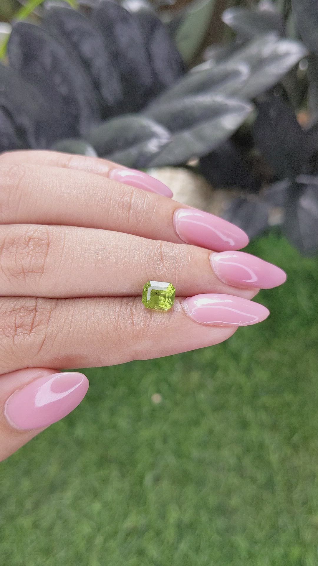1.62 Ct. Yellowish Green Peridot from Pakistan Size Video