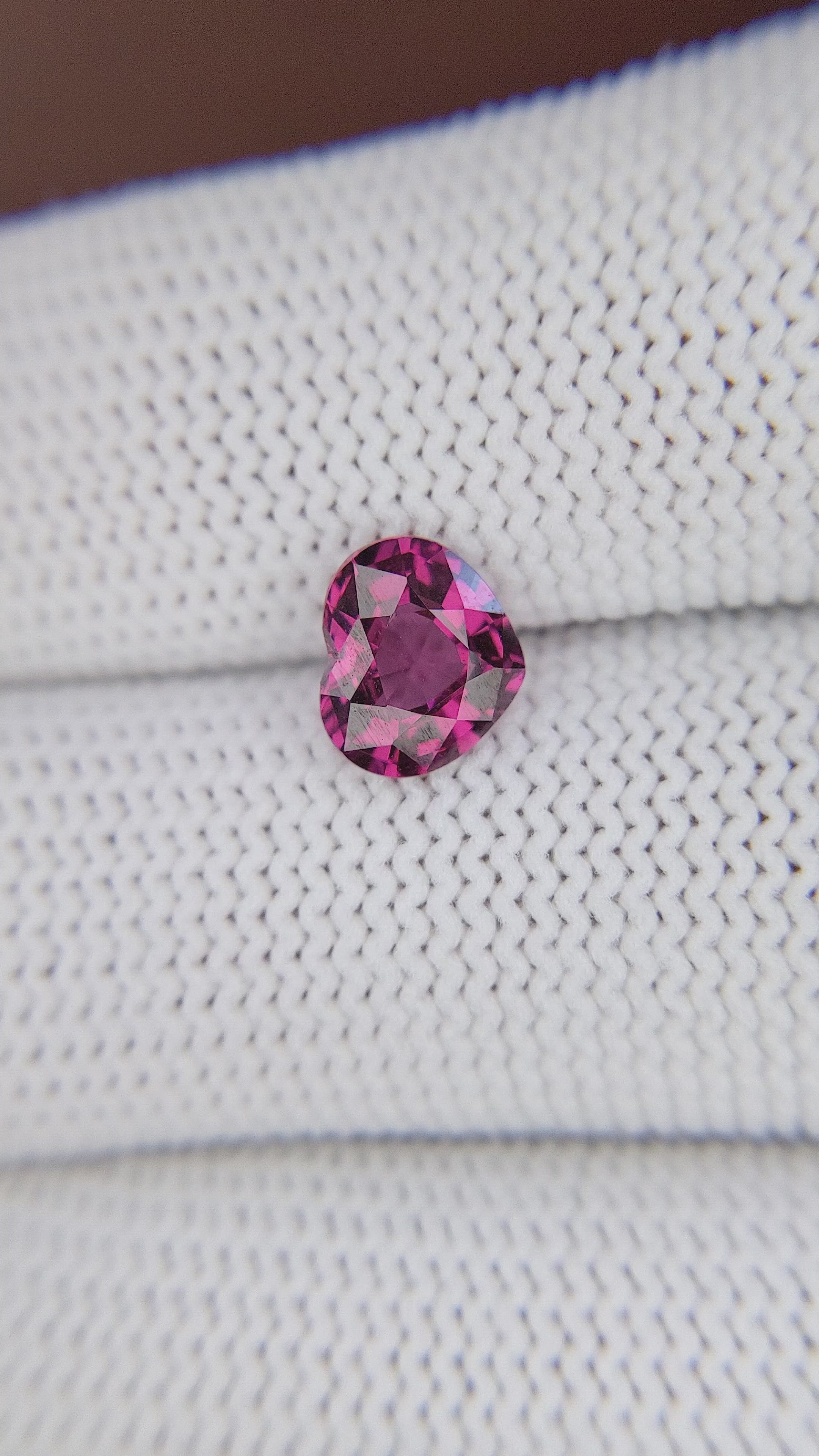 1.68 Ct. Purplish Pink Garnet from Tanzania Size Video