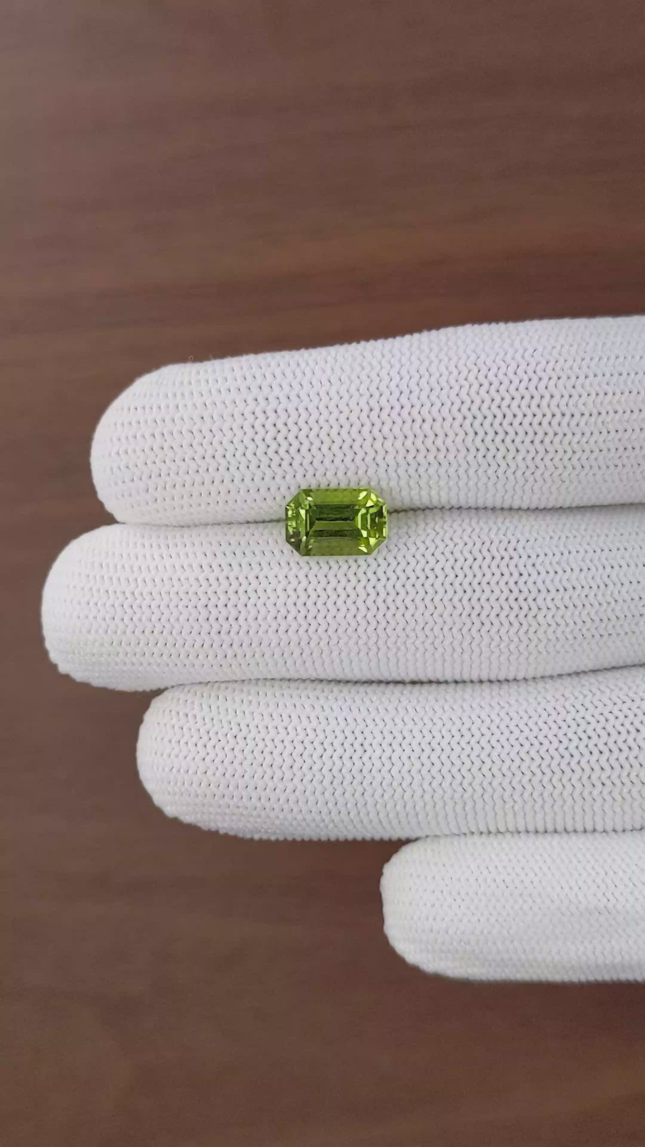 2.98 Ct. Yellowish Green Tourmaline from Tanzania Size Video