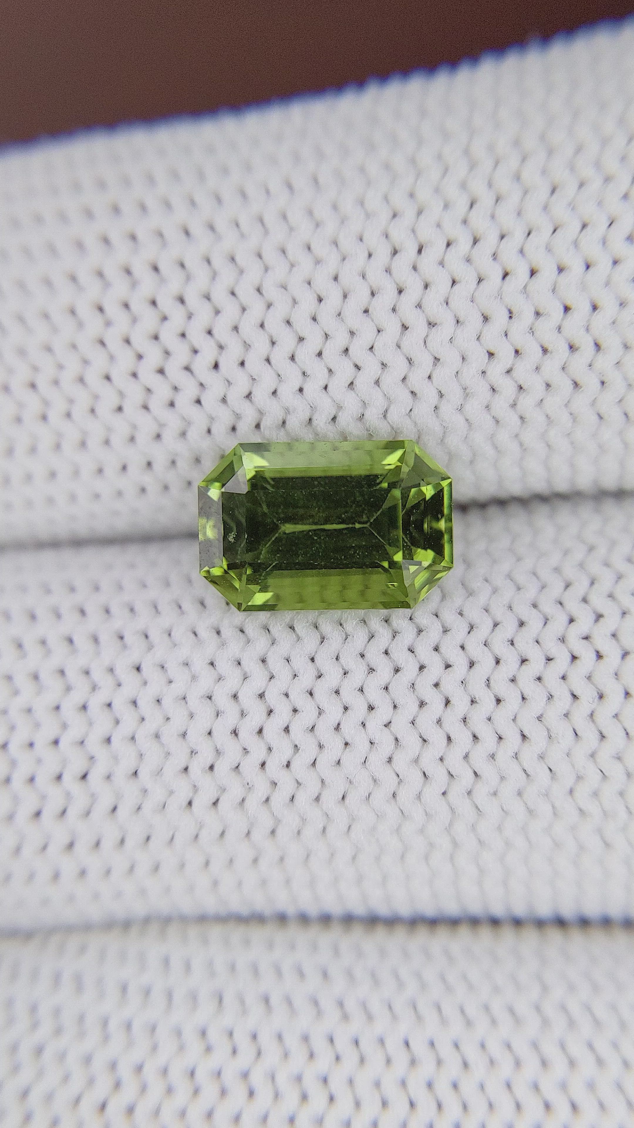 2.98 Ct. Yellowish Green Tourmaline from Tanzania Size Video