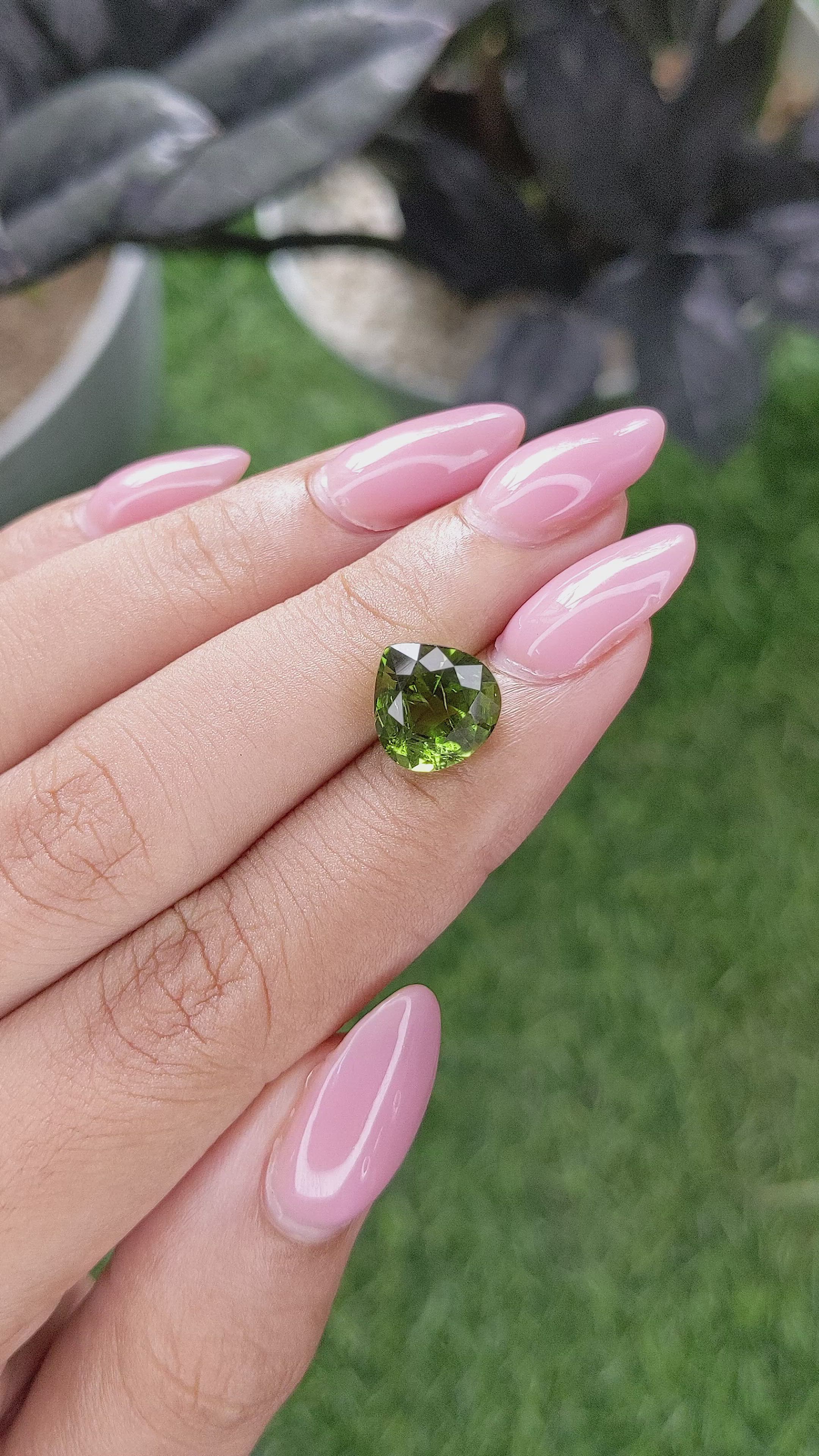 3.57 Ct. Green Tourmaline from Tanzania Size Video