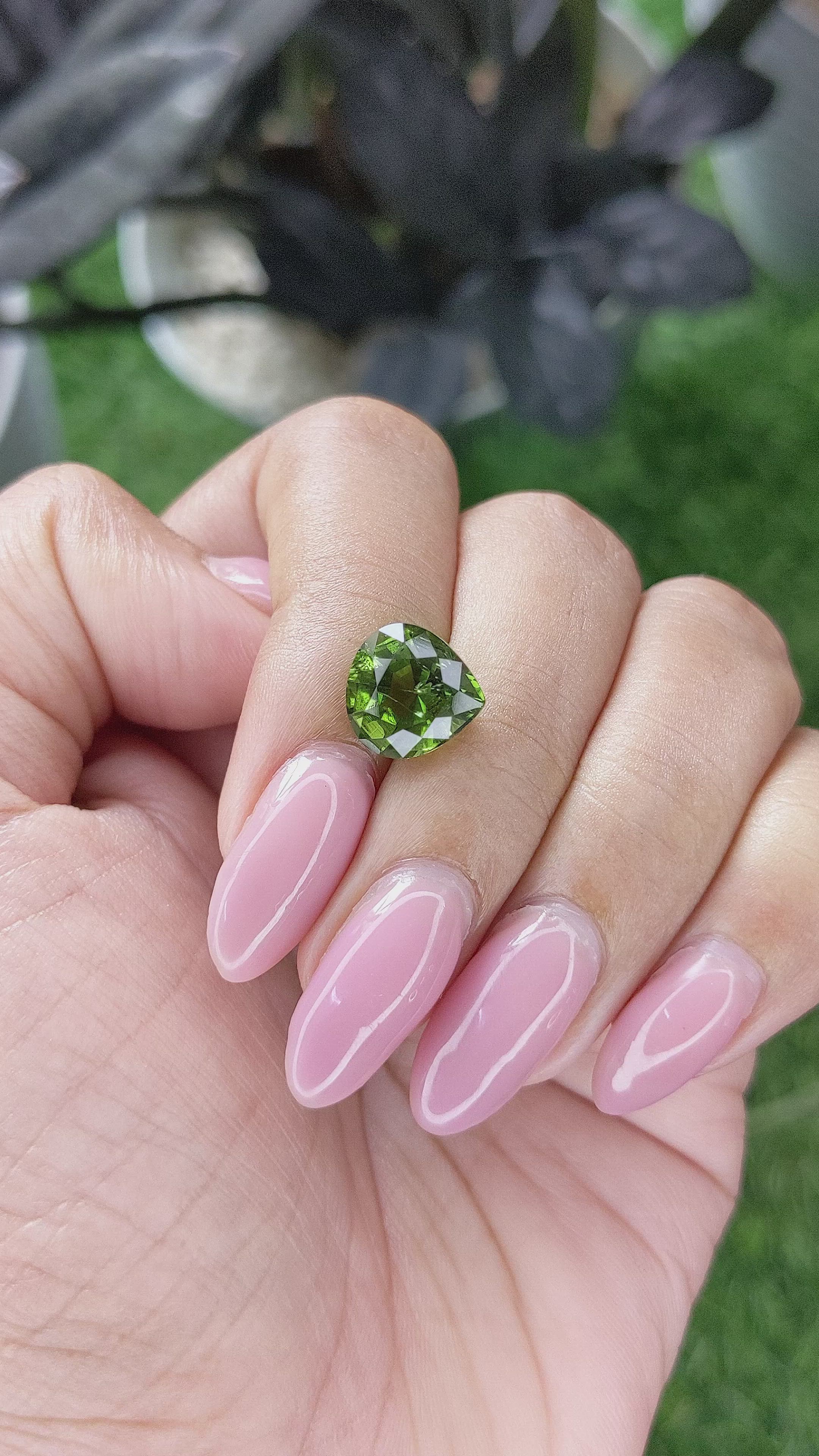3.57 Ct. Green Tourmaline from Tanzania Size Video
