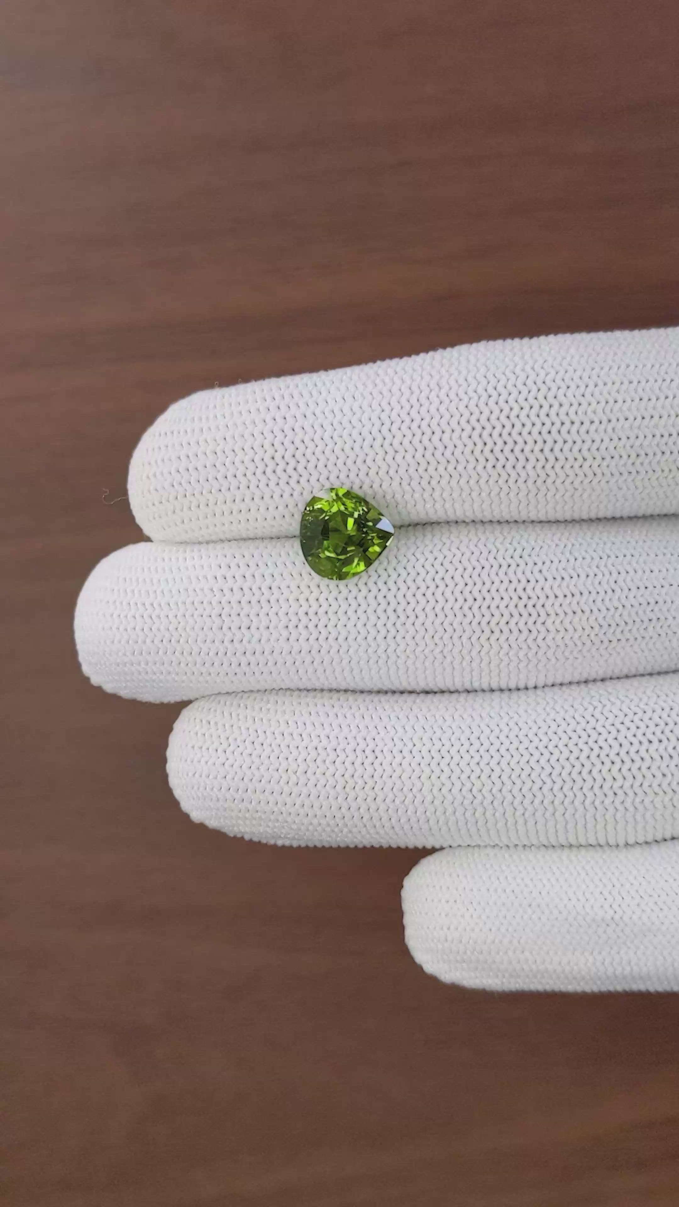3.57 Ct. Green Tourmaline from Tanzania Size Video