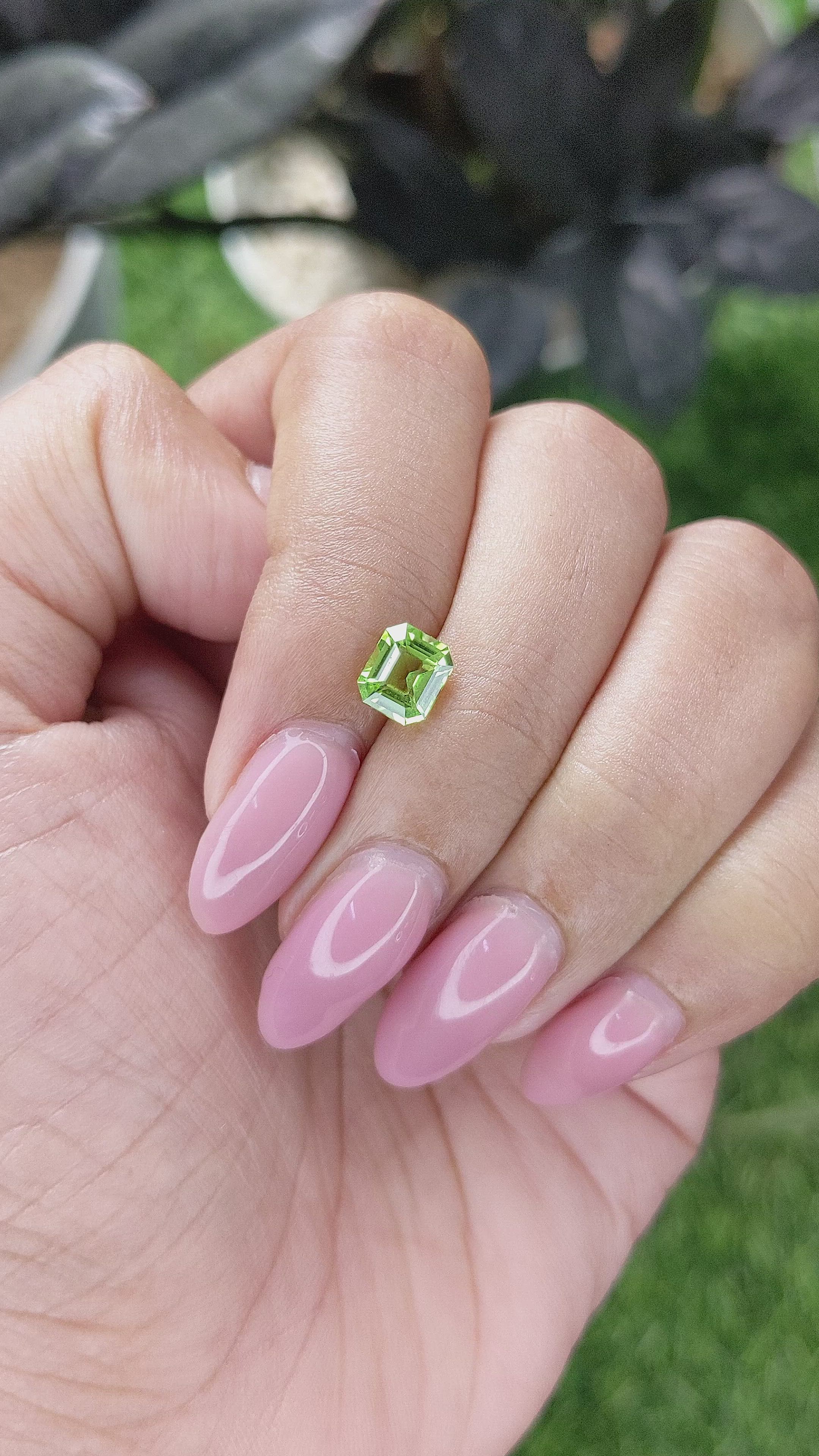 1.18 Ct. Yellowish Green Peridot from Tanzania Size Video