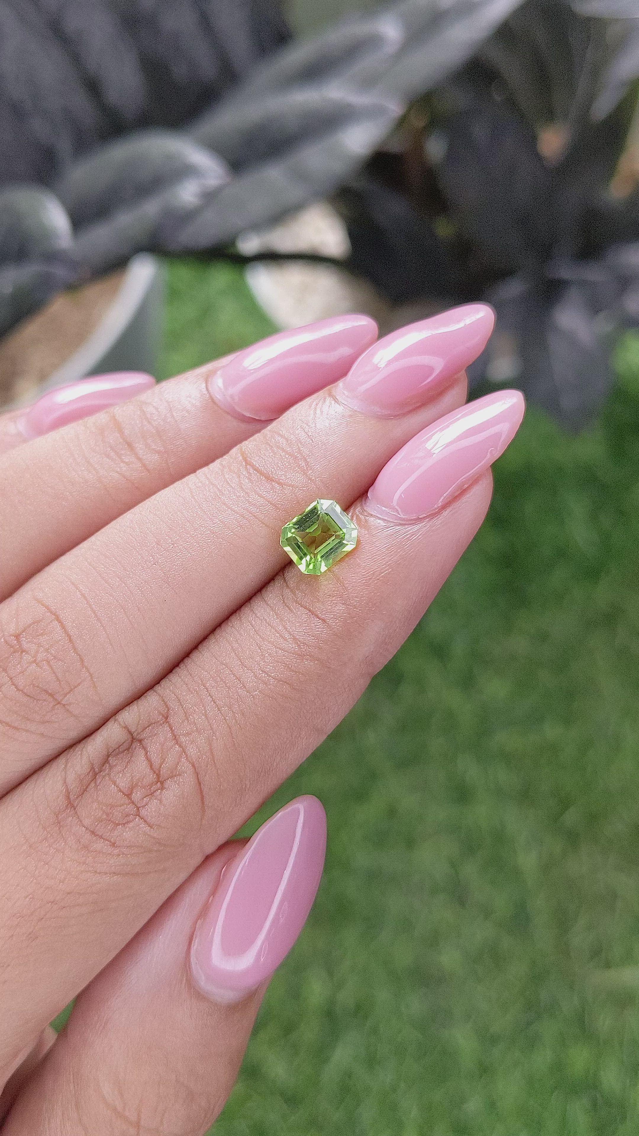 1.18 Ct. Yellowish Green Peridot from Tanzania Size Video