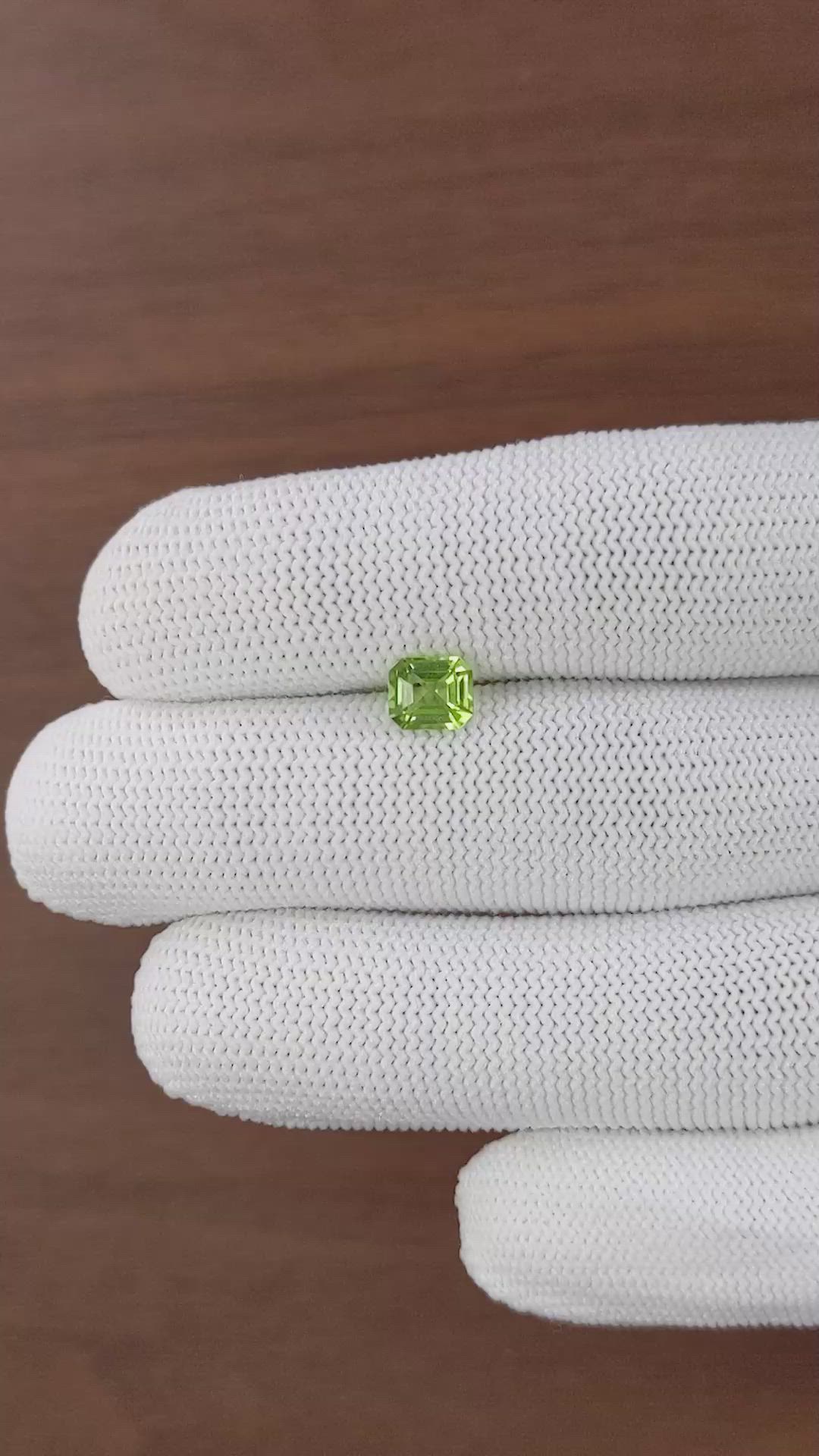 1.18 Ct. Yellowish Green Peridot from Tanzania Size Video