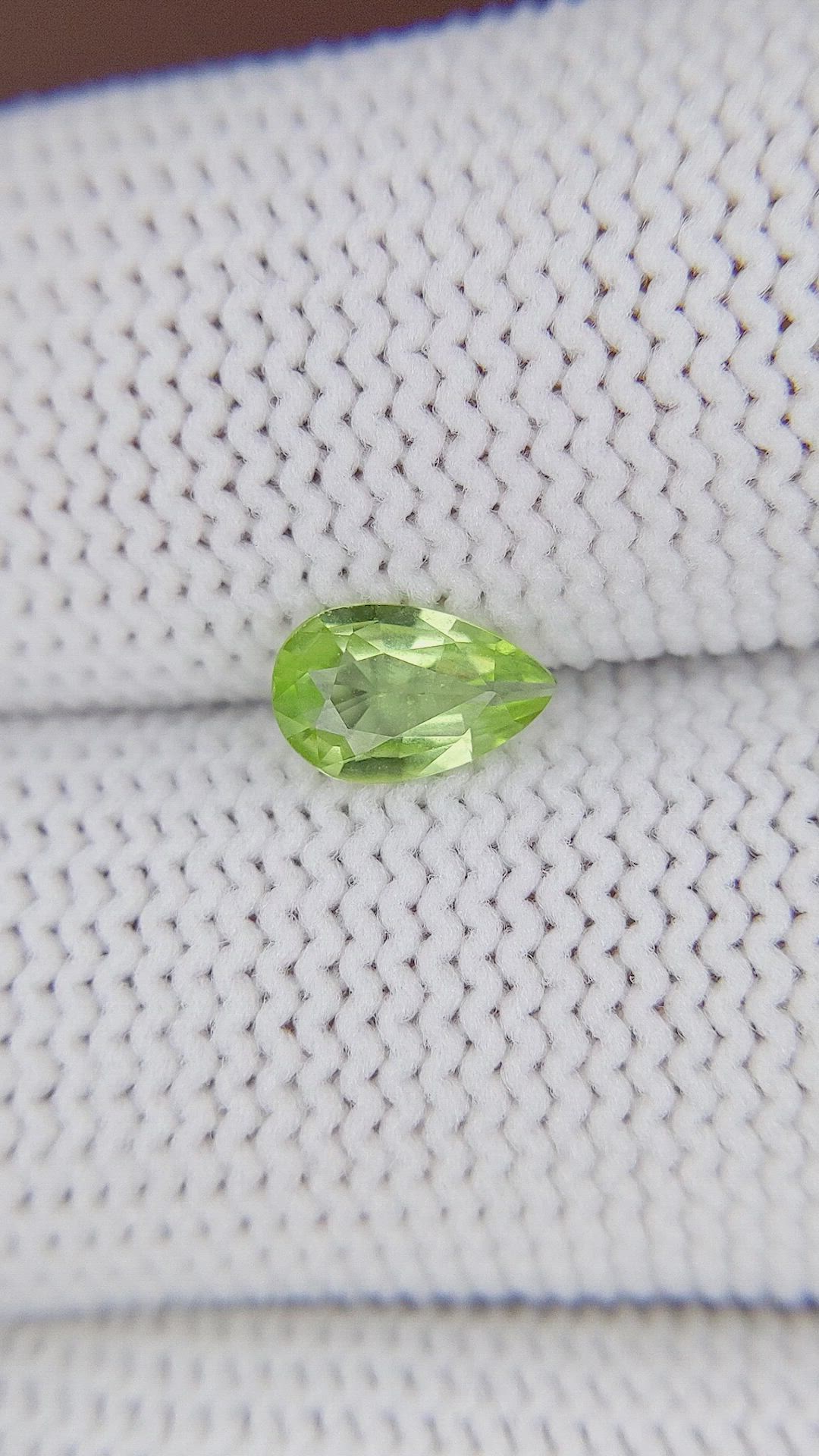 0.60 Ct. Yellowish Green Peridot from Tanzania Size Video