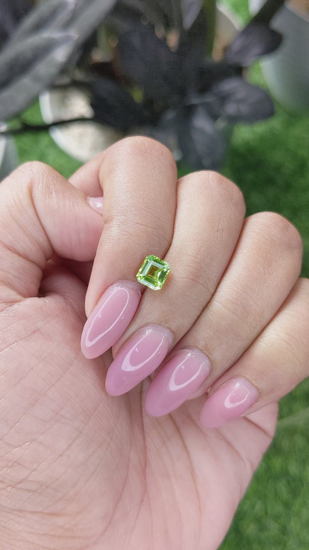 1.05 Ct. Yellowish Green Peridot from Tanzania Size Video