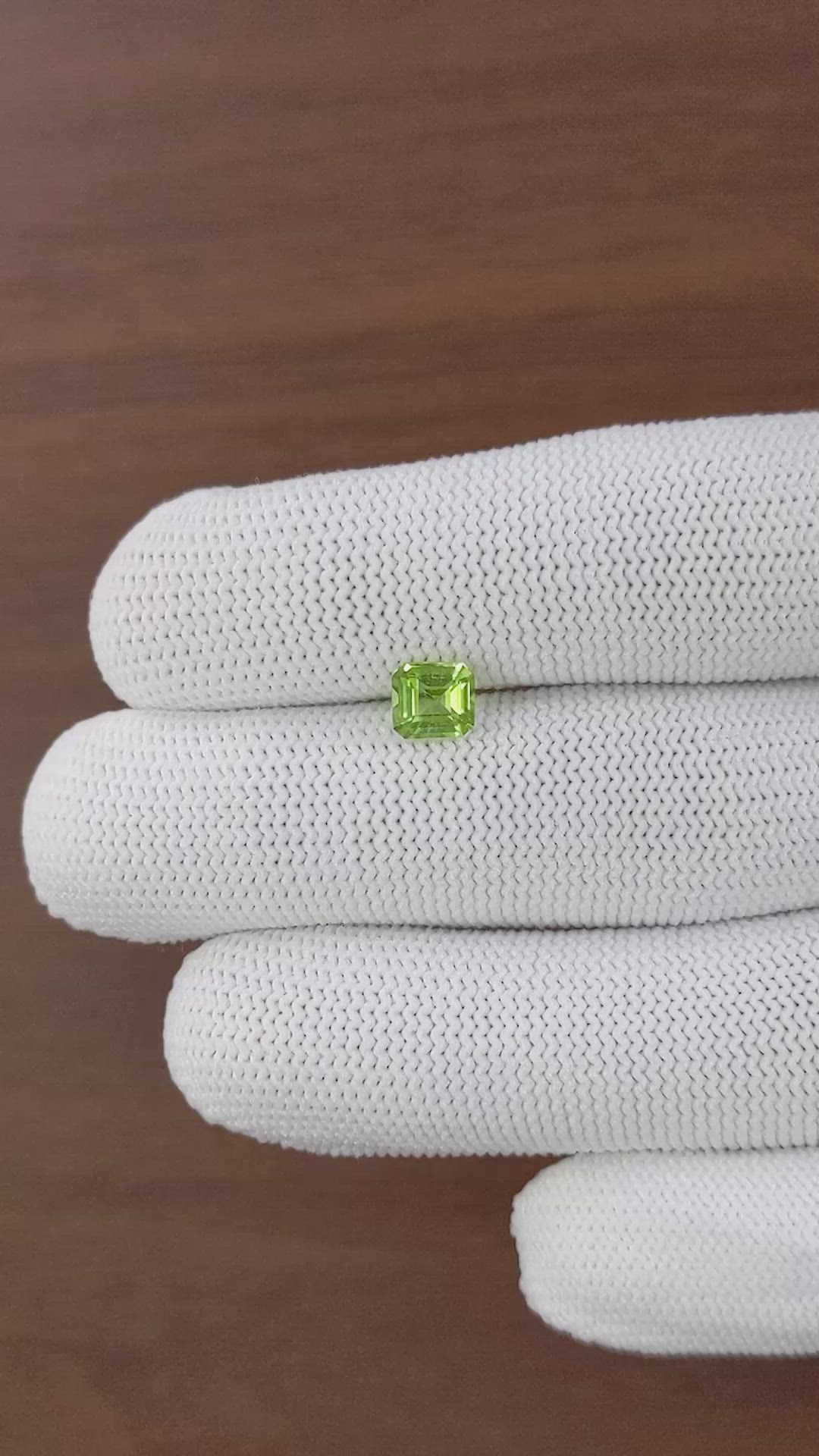 1.05 Ct. Yellowish Green Peridot from Tanzania Size Video
