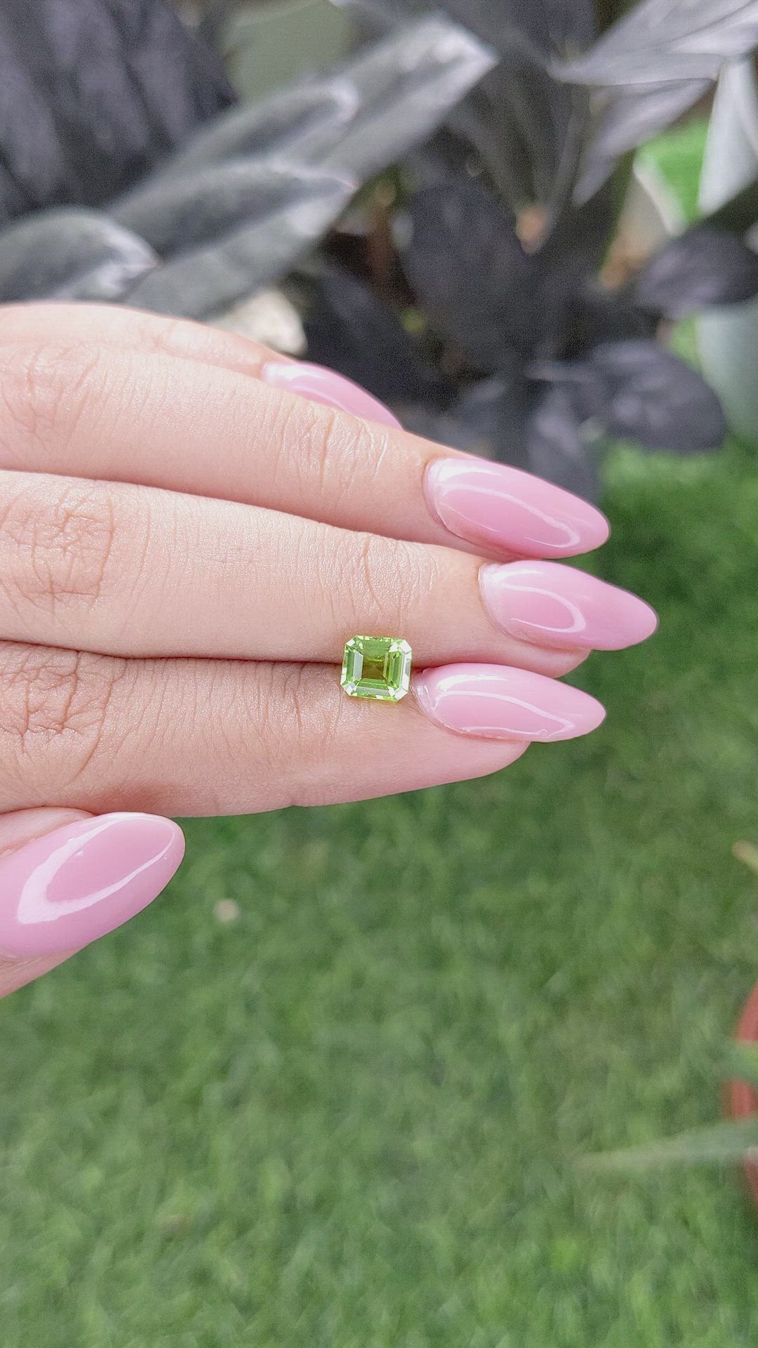 1.05 Ct. Yellowish Green Peridot from Tanzania Size Video