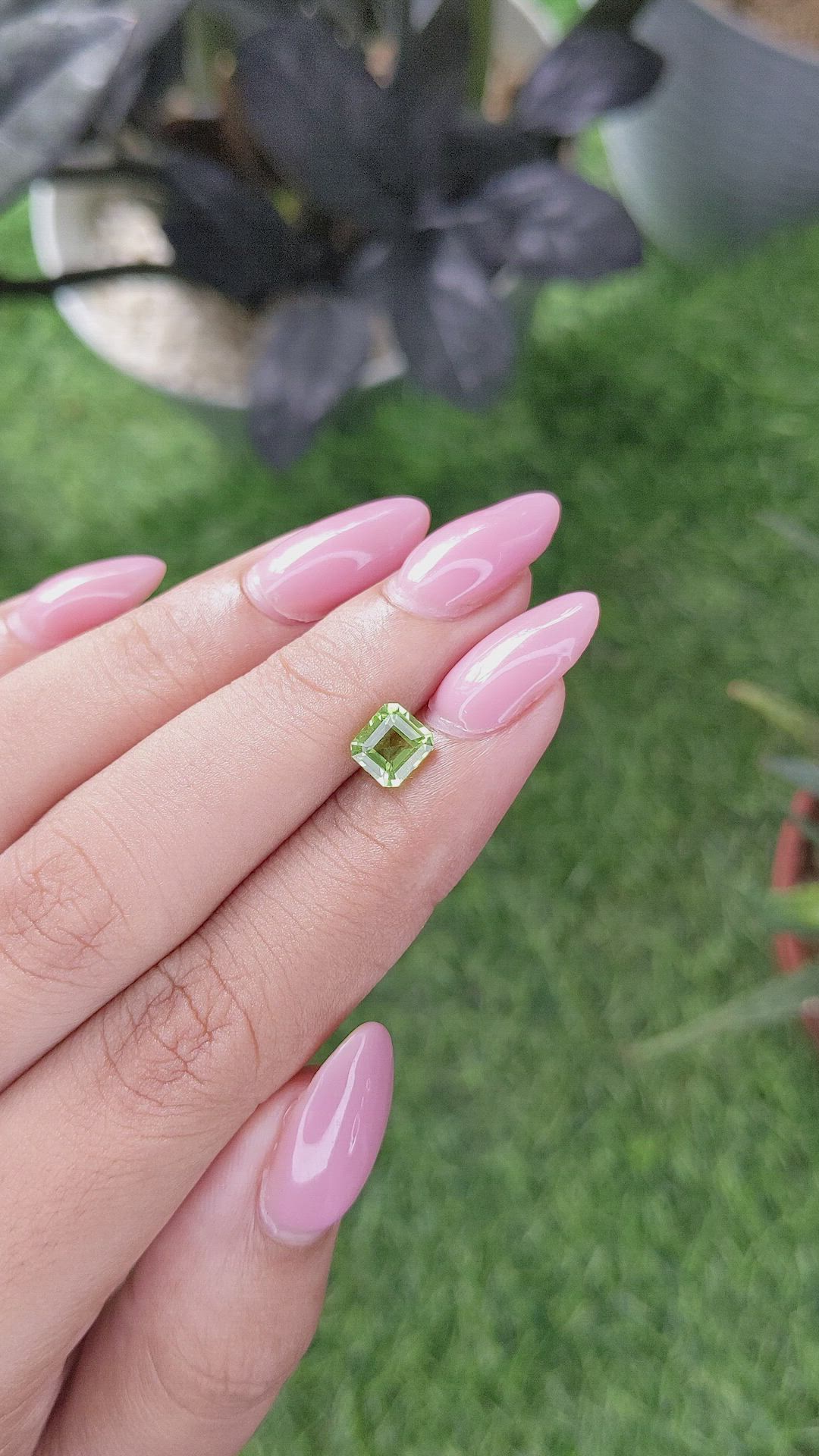 1.05 Ct. Yellowish Green Peridot from Tanzania Size Video