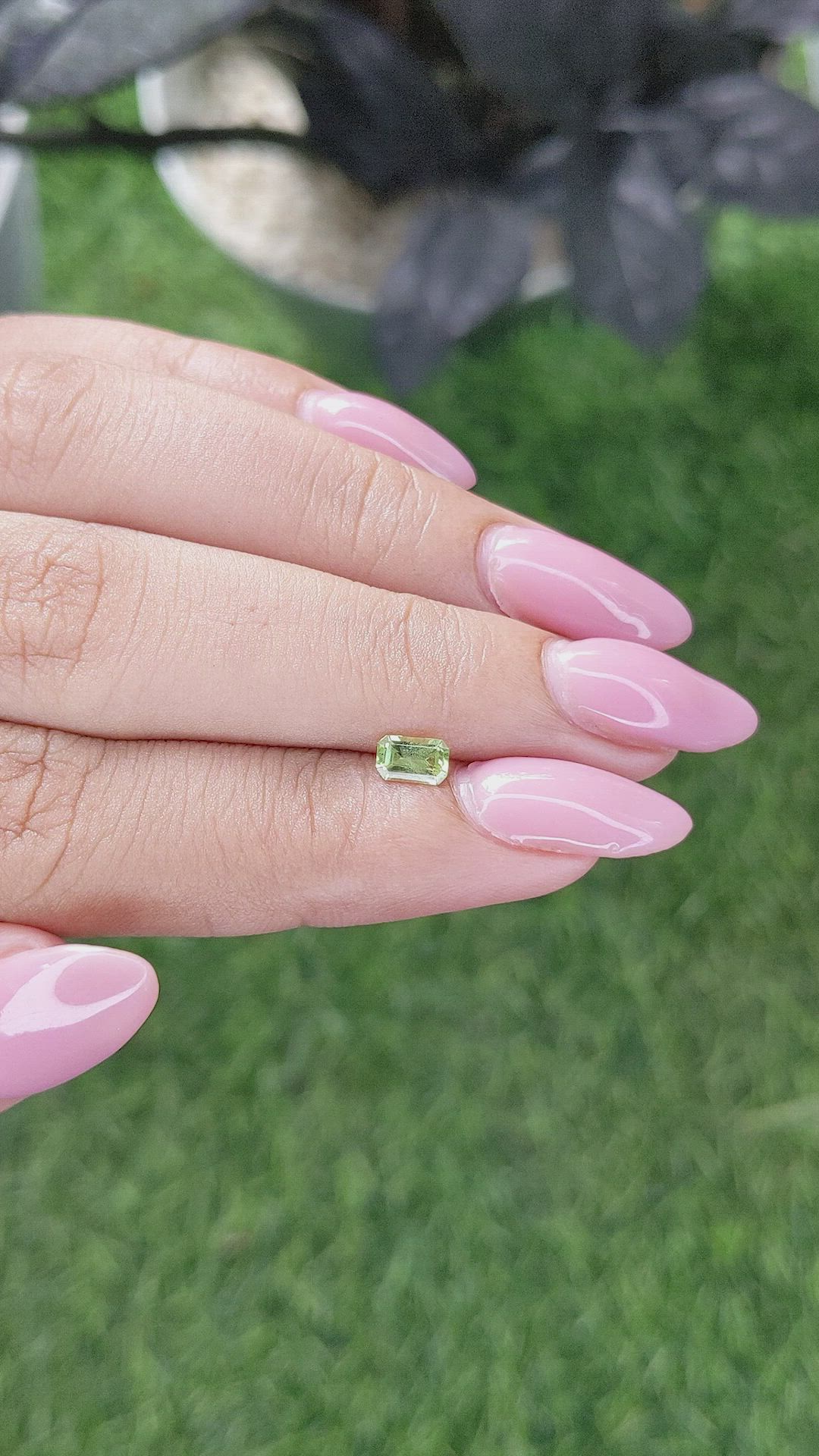 0.36 Ct. Yellowish Green Peridot from Tanzania Size Video