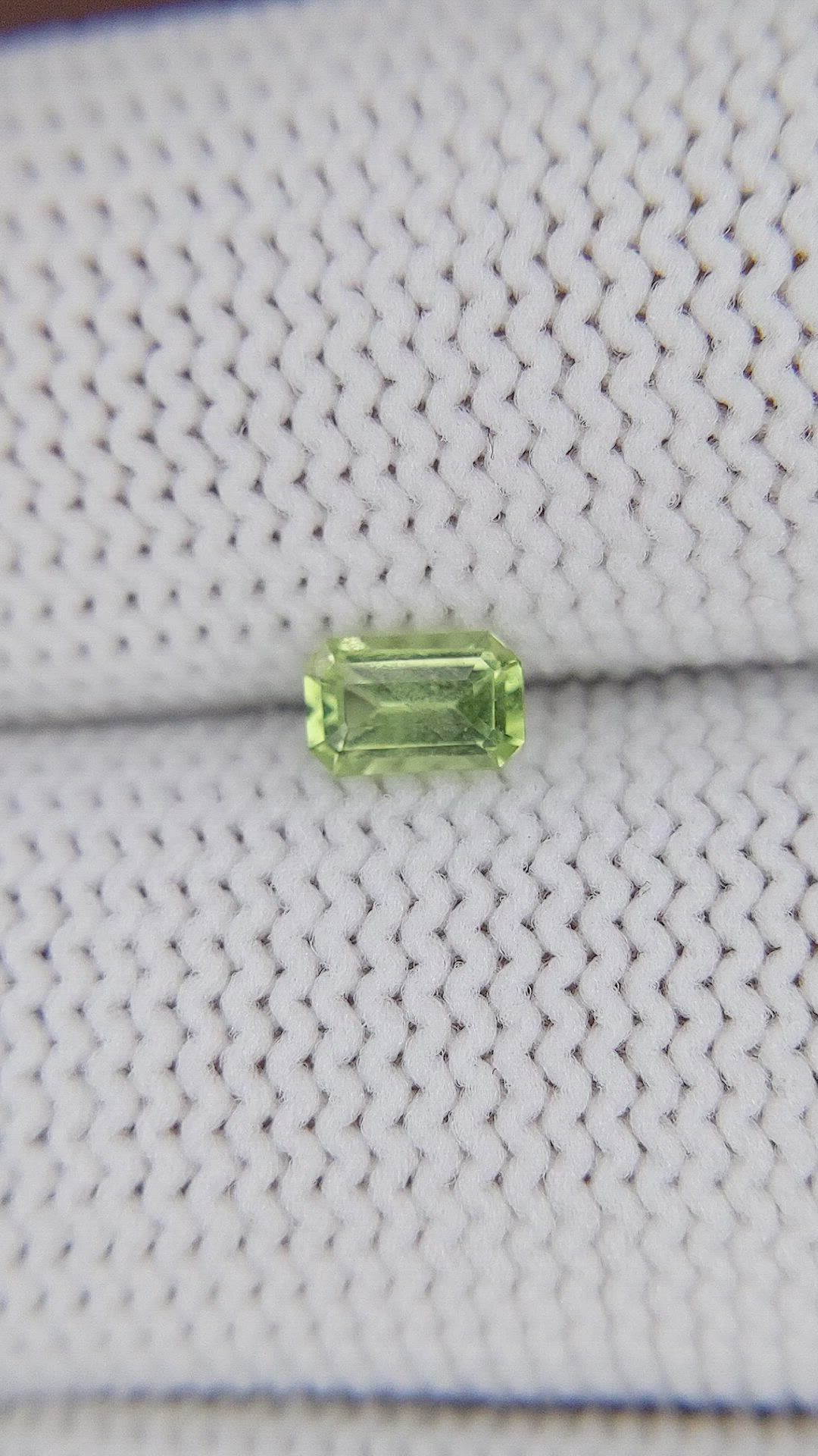 0.36 Ct. Yellowish Green Peridot from Tanzania Size Video