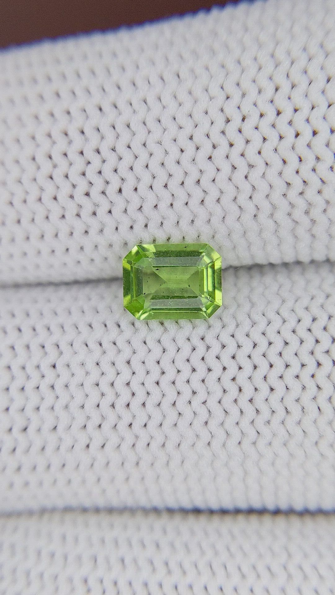 0.85 Ct. Yellowish Green Peridot from Tanzania Size Video