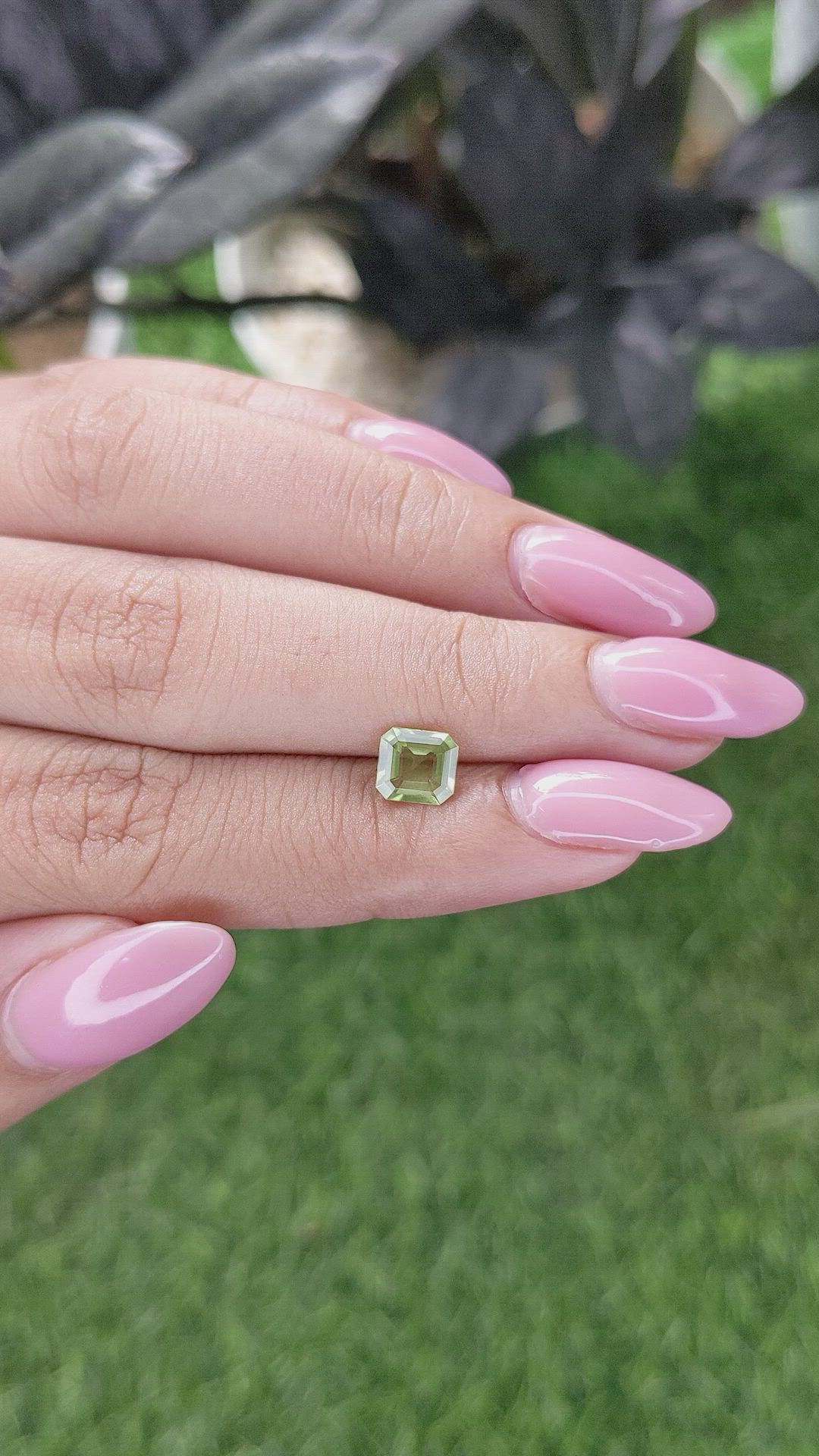 0.91 Ct. Yellowish Green Peridot from Tanzania Size Video