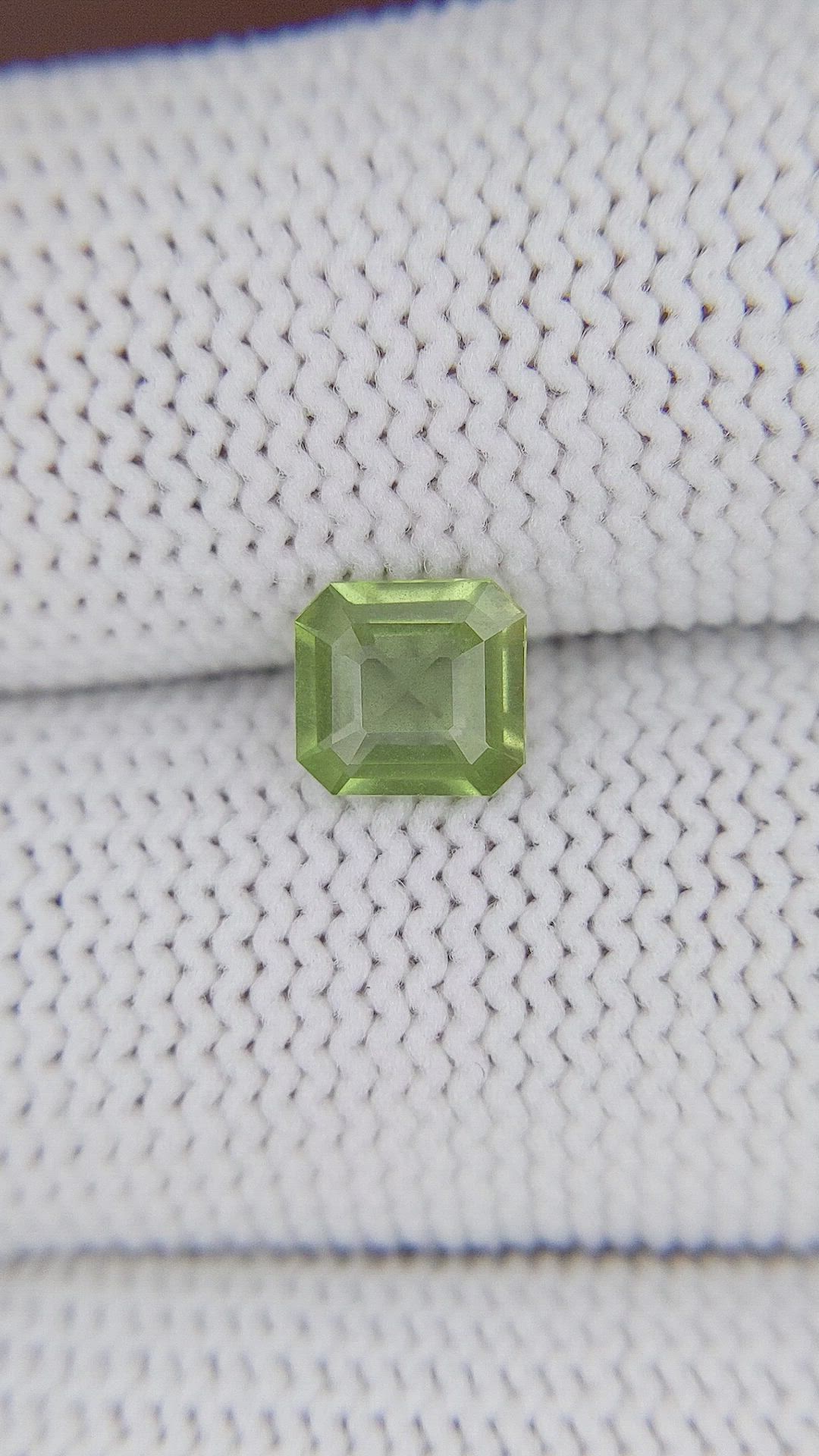 0.91 Ct. Yellowish Green Peridot from Tanzania Size Video
