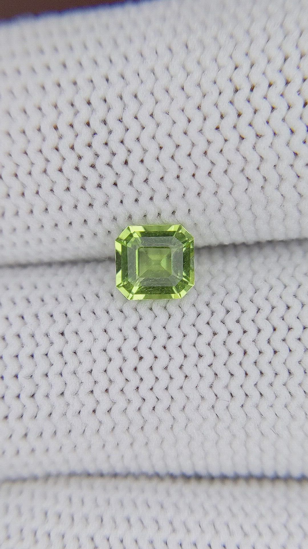 0.76 Ct. Yellowish Green Peridot from Tanzania Size Video