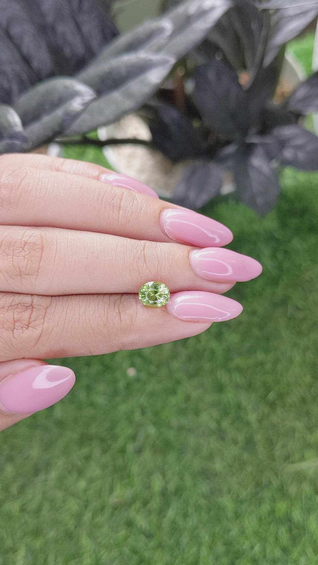 1.13 Ct. Yellowish Green Peridot from Tanzania Size Video