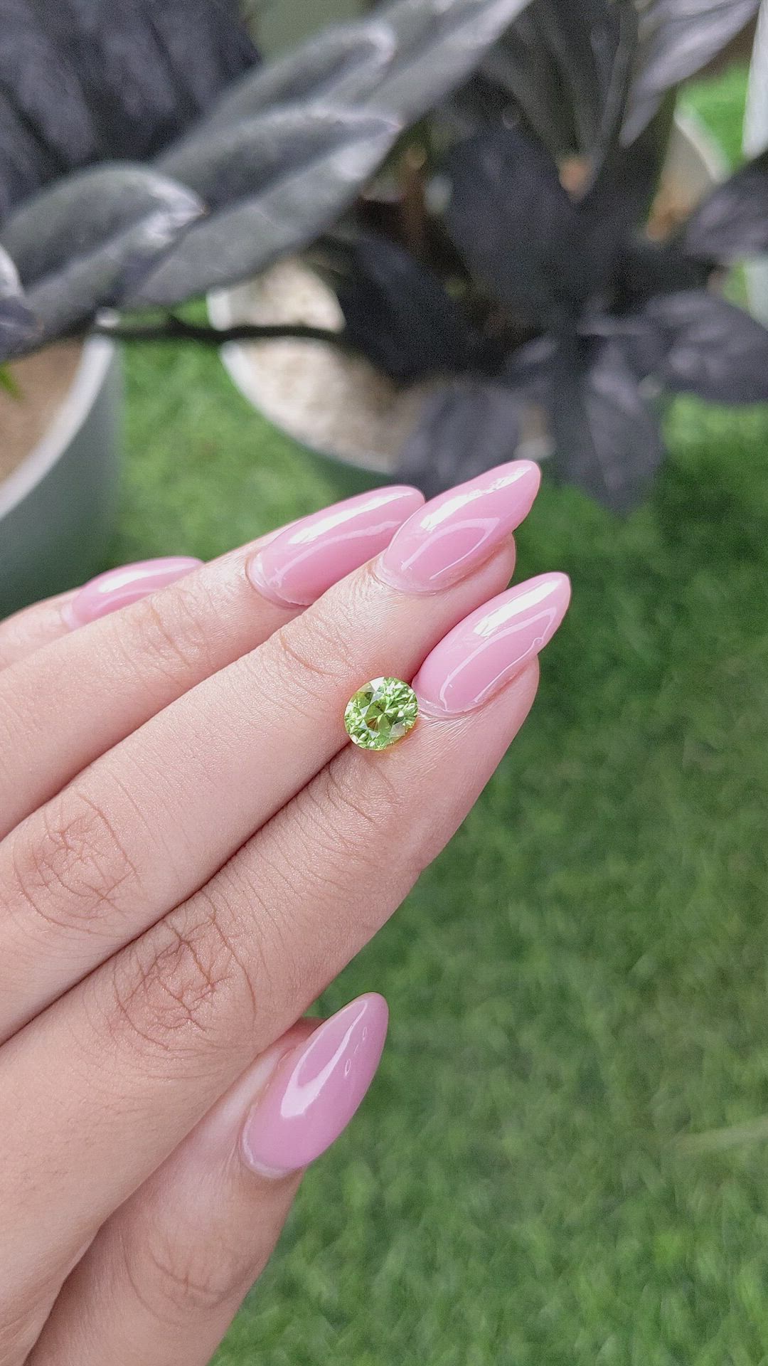 1.13 Ct. Yellowish Green Peridot from Tanzania Size Video