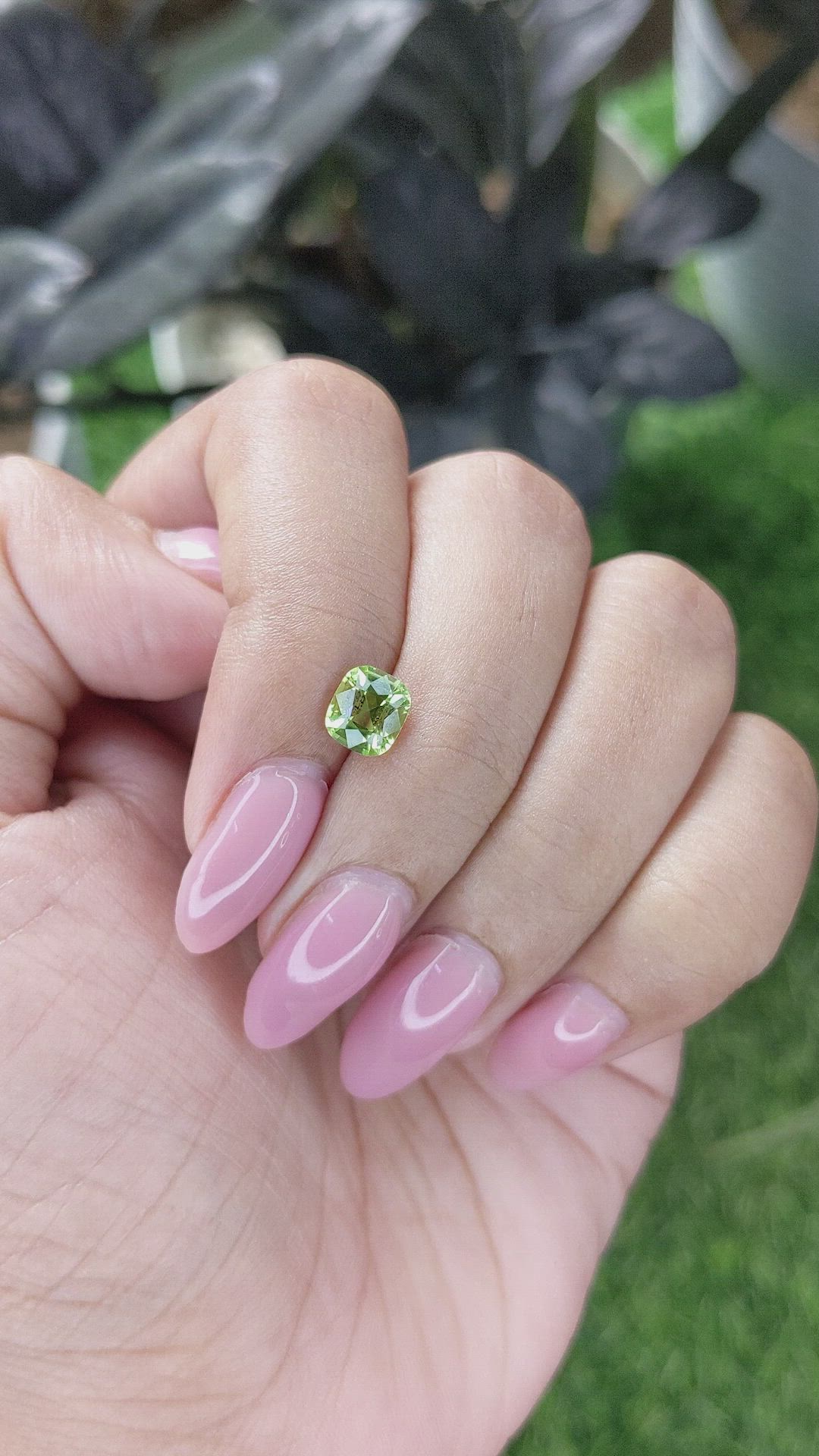 1.00 Ct. Yellowish Green Peridot from Tanzania Size Video