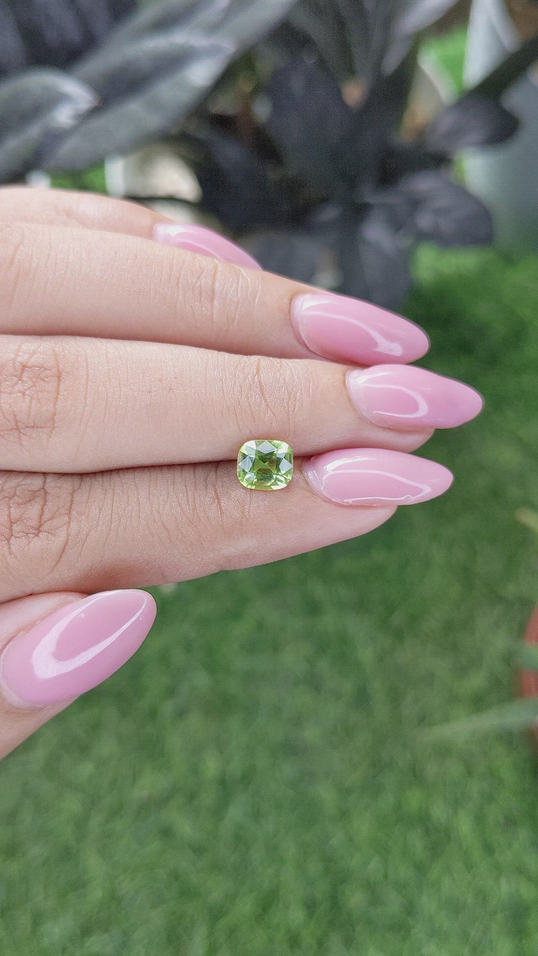 1.00 Ct. Yellowish Green Peridot from Tanzania Size Video