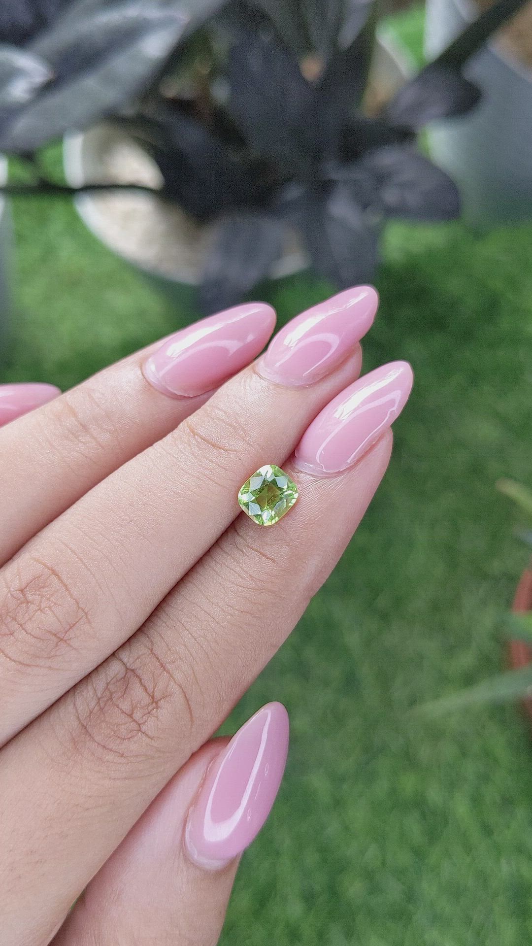 1.00 Ct. Yellowish Green Peridot from Tanzania Size Video