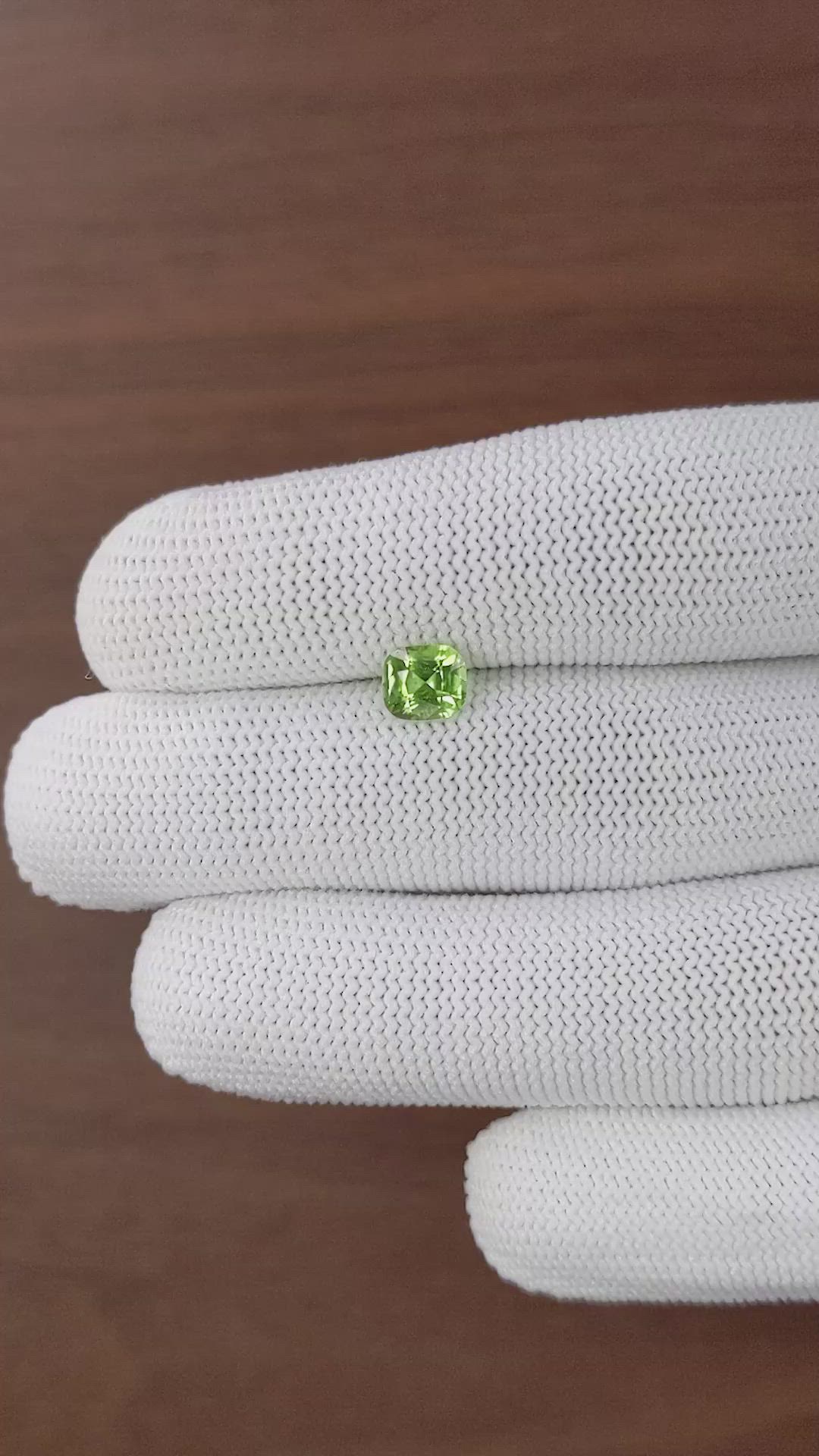 1.00 Ct. Yellowish Green Peridot from Tanzania Size Video