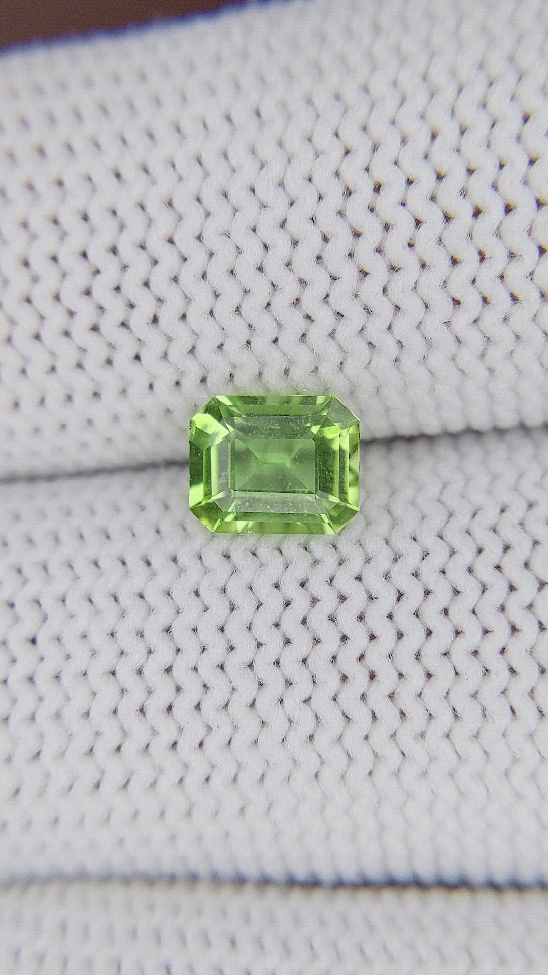 0.88 Ct. Yellowish Green Peridot from Tanzania Size Video