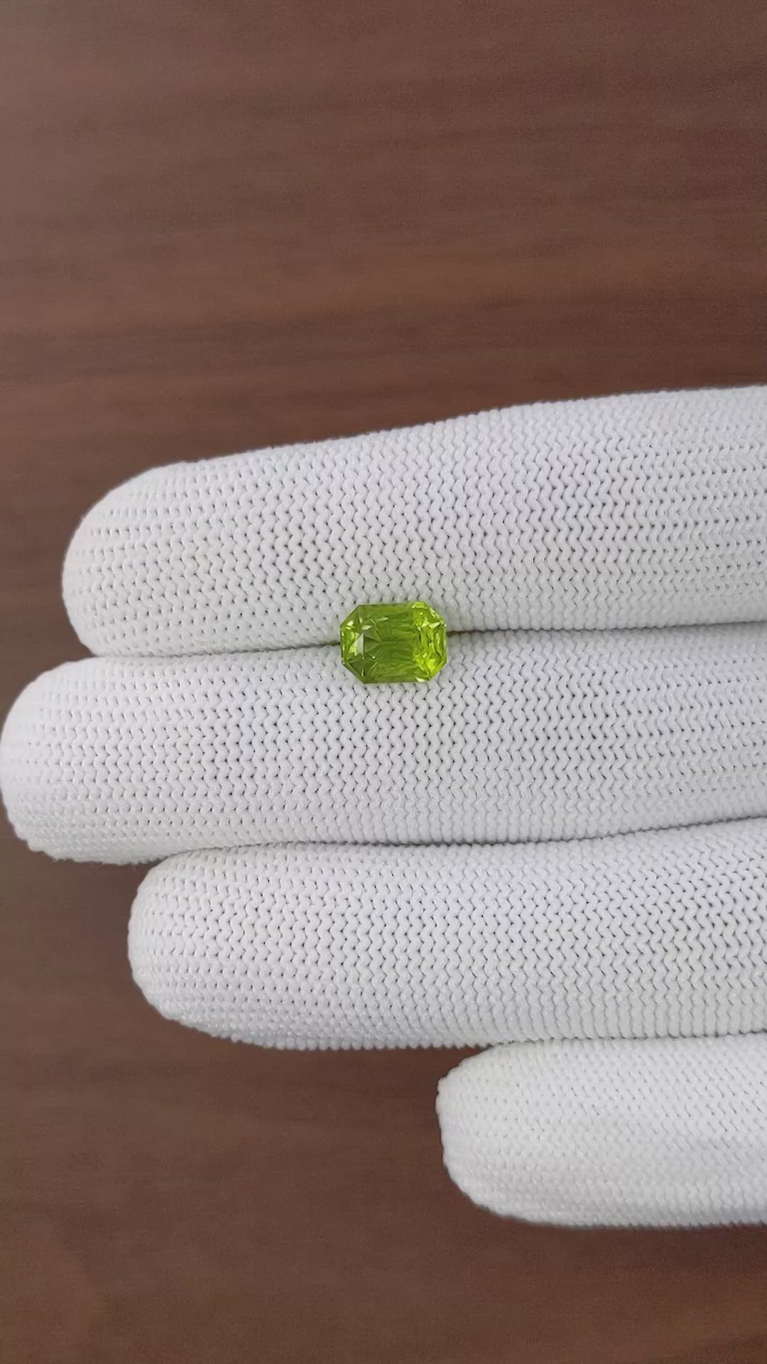 2.25 Ct. Yellowish Green Peridot from Pakistan Size Video