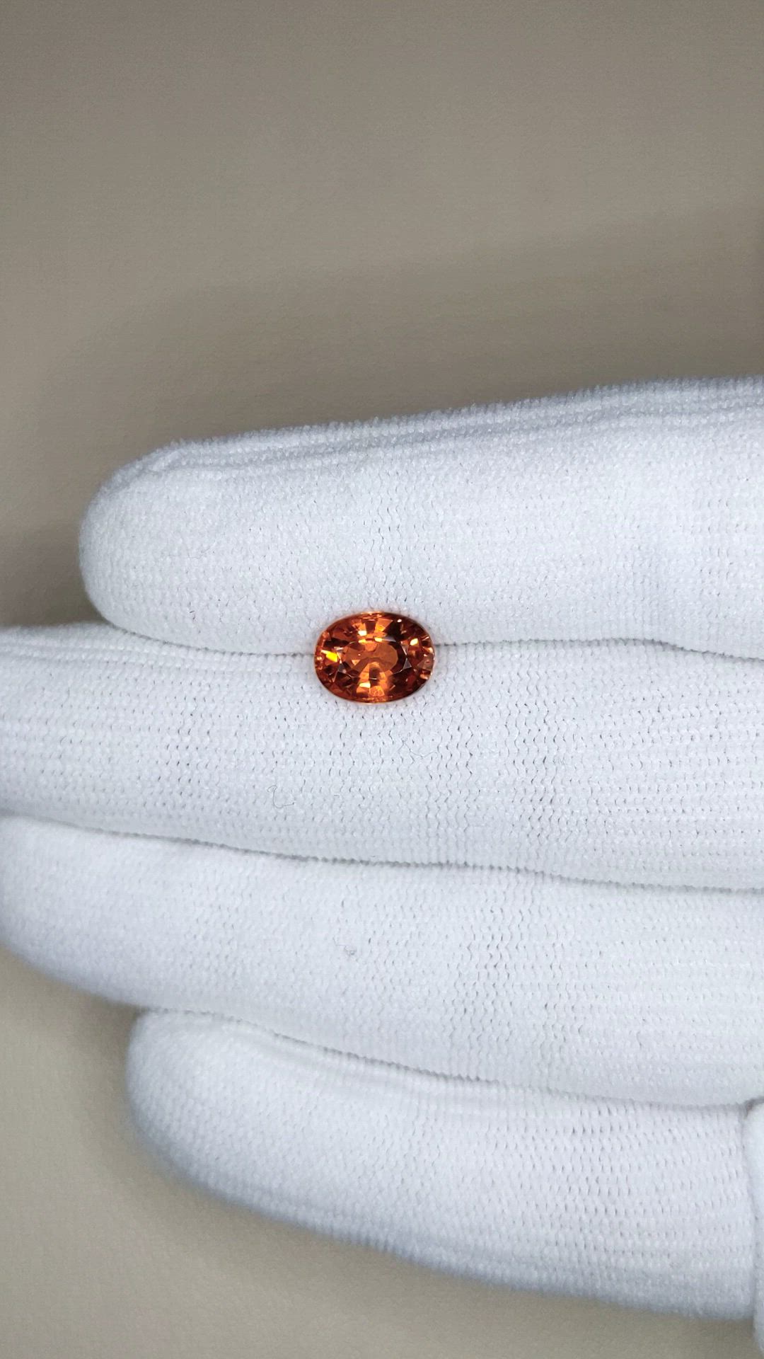 2.48 Ct. Orange Garnet from Tanzania Size Video