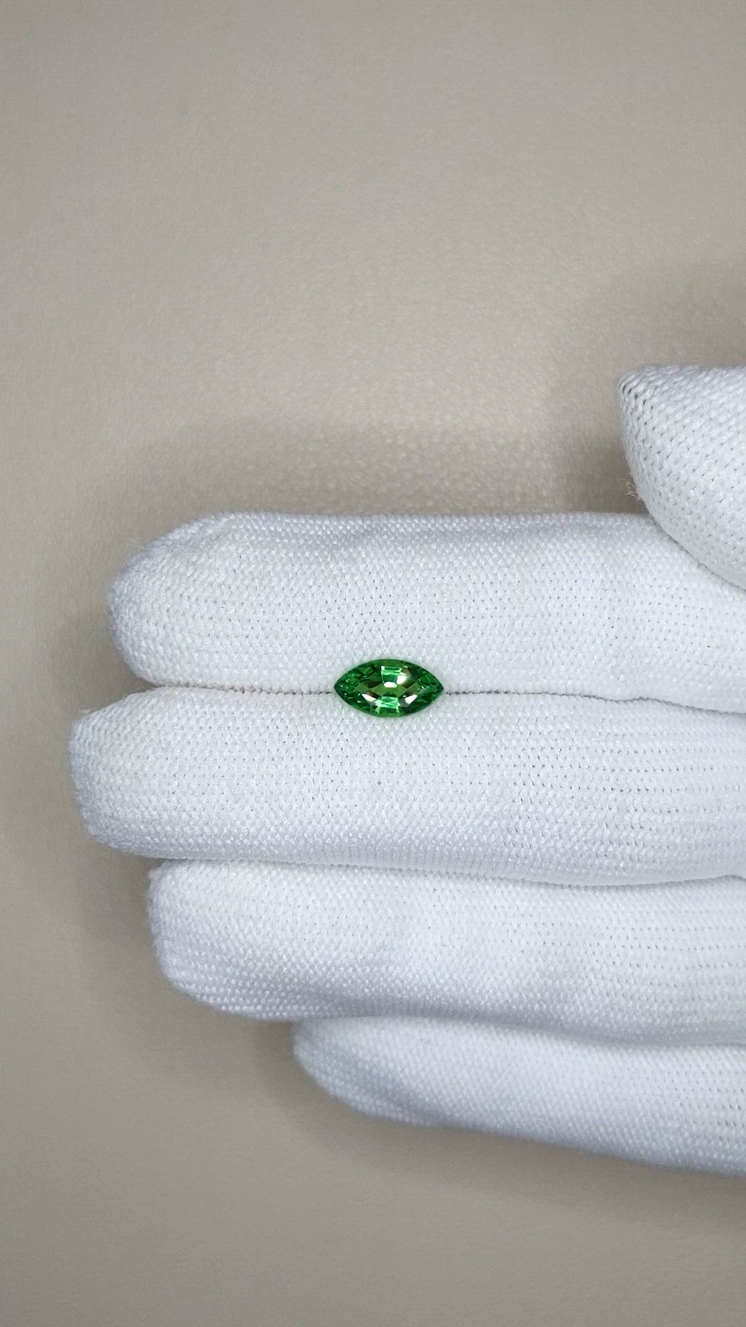1.17 Ct. Tsavorite Garnet from Tanzania Size Video