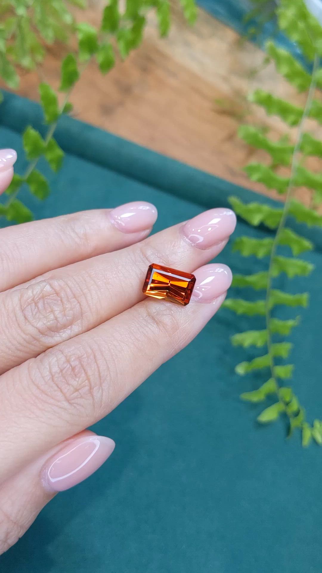 5.16 Ct. Orange Spessartite Garnet from Tanzania Size Video