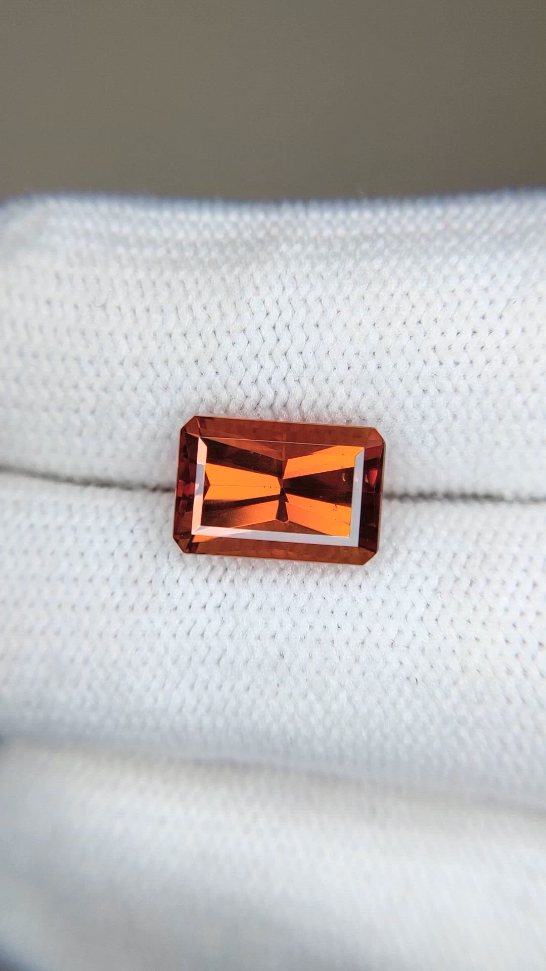 5.16 Ct. Orange Spessartite Garnet from Tanzania Size Video