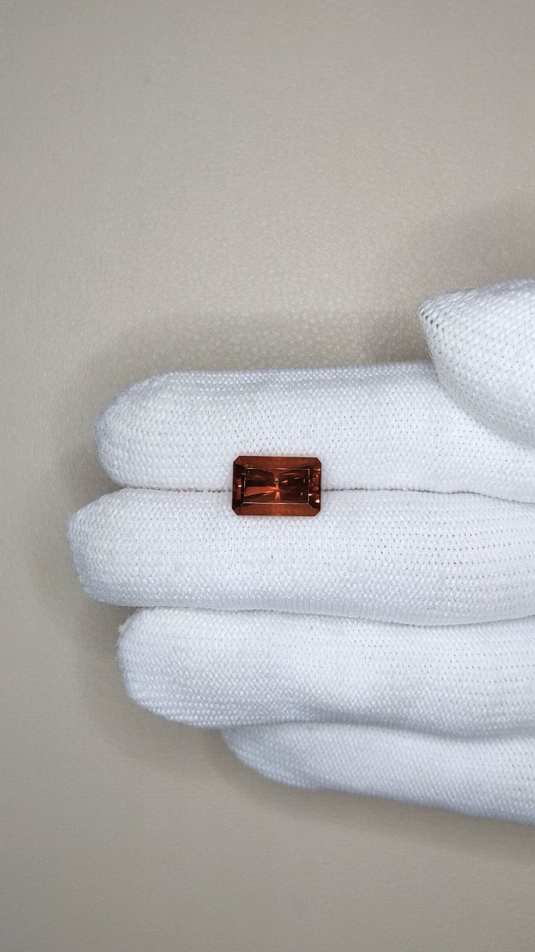5.16 Ct. Orange Spessartite Garnet from Tanzania Size Video