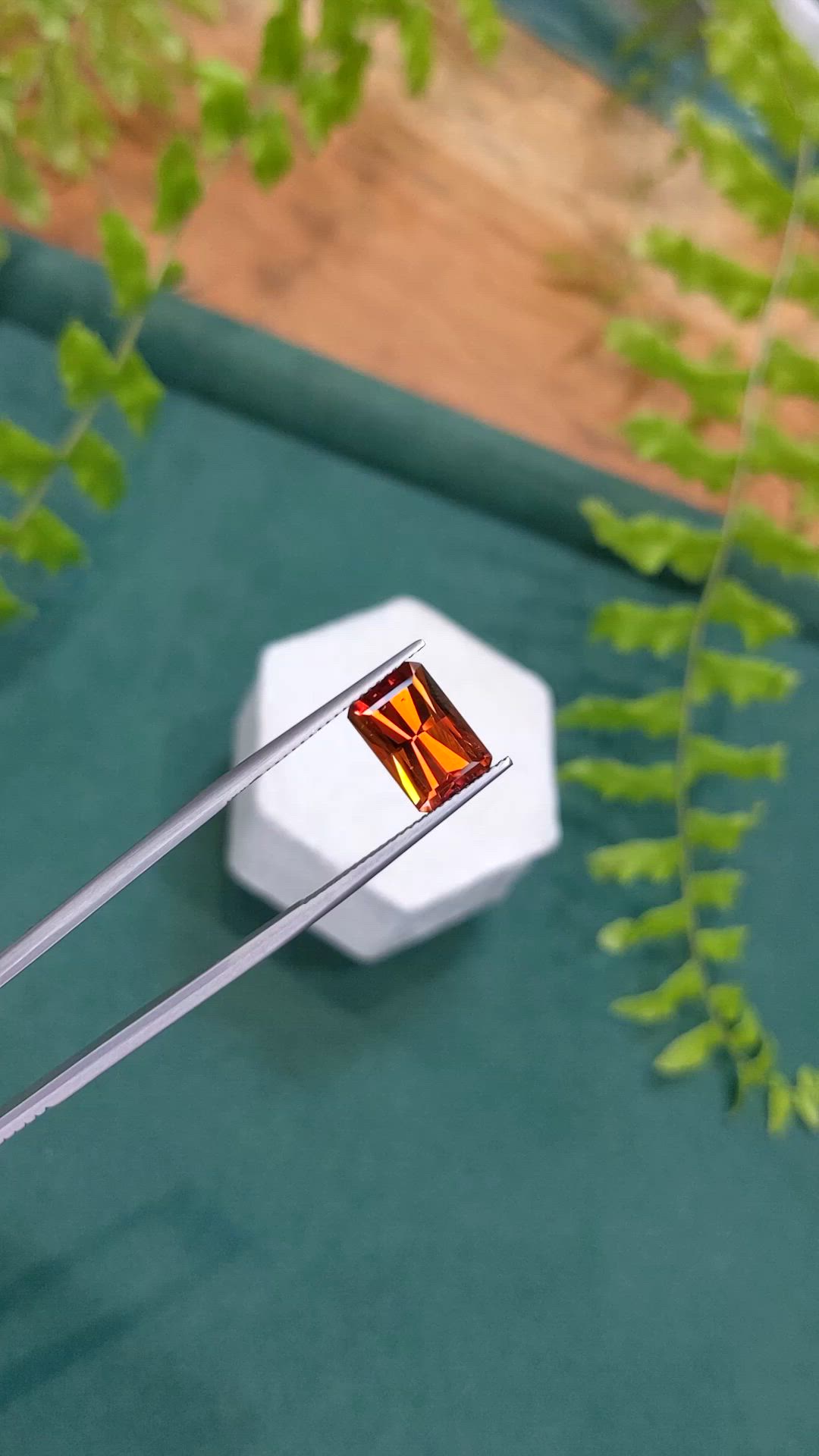 5.16 Ct. Orange Spessartite Garnet from Tanzania Size Video