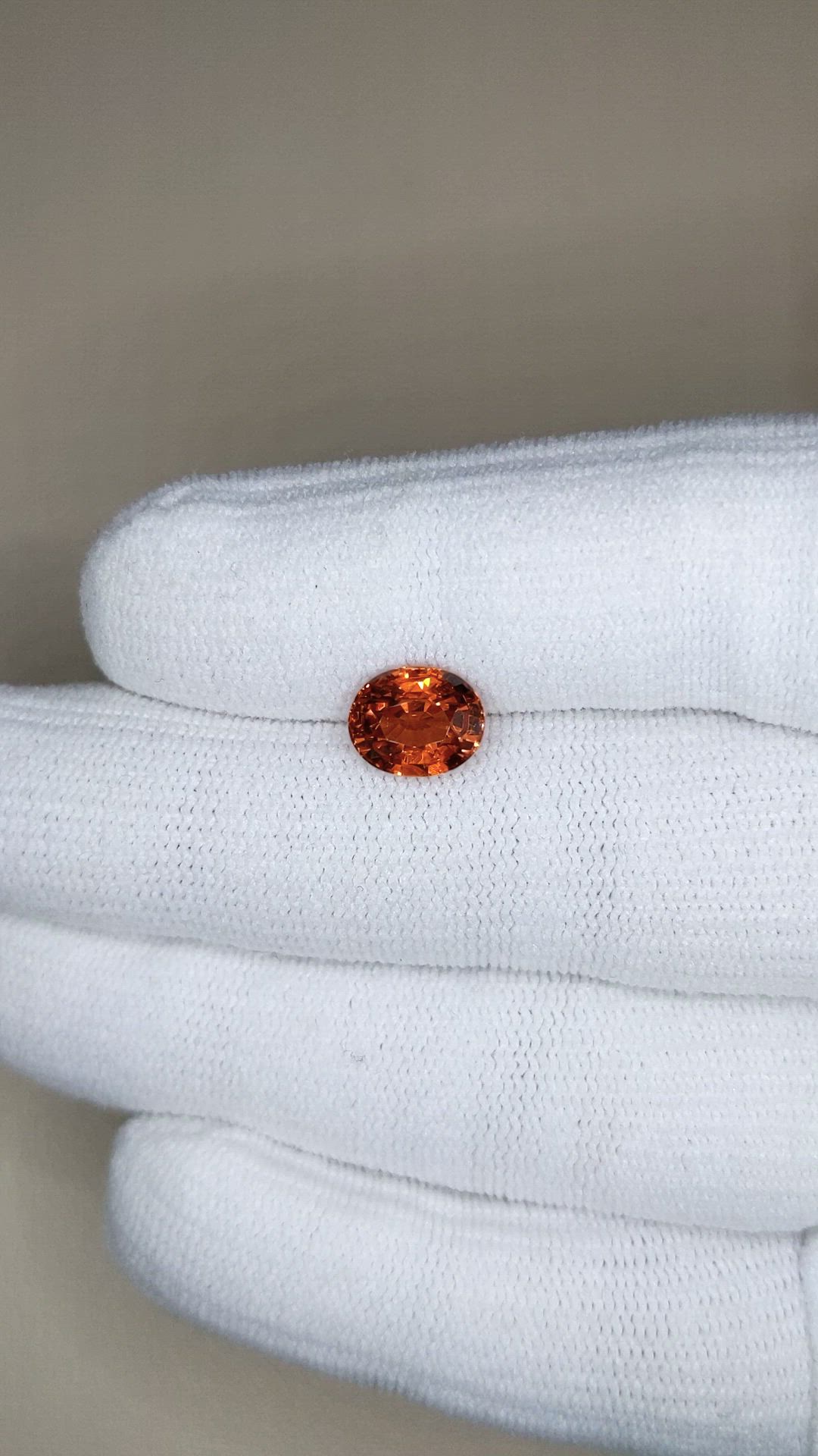2.89 Ct. Brownish Orange Garnet from Tanzania Size Video